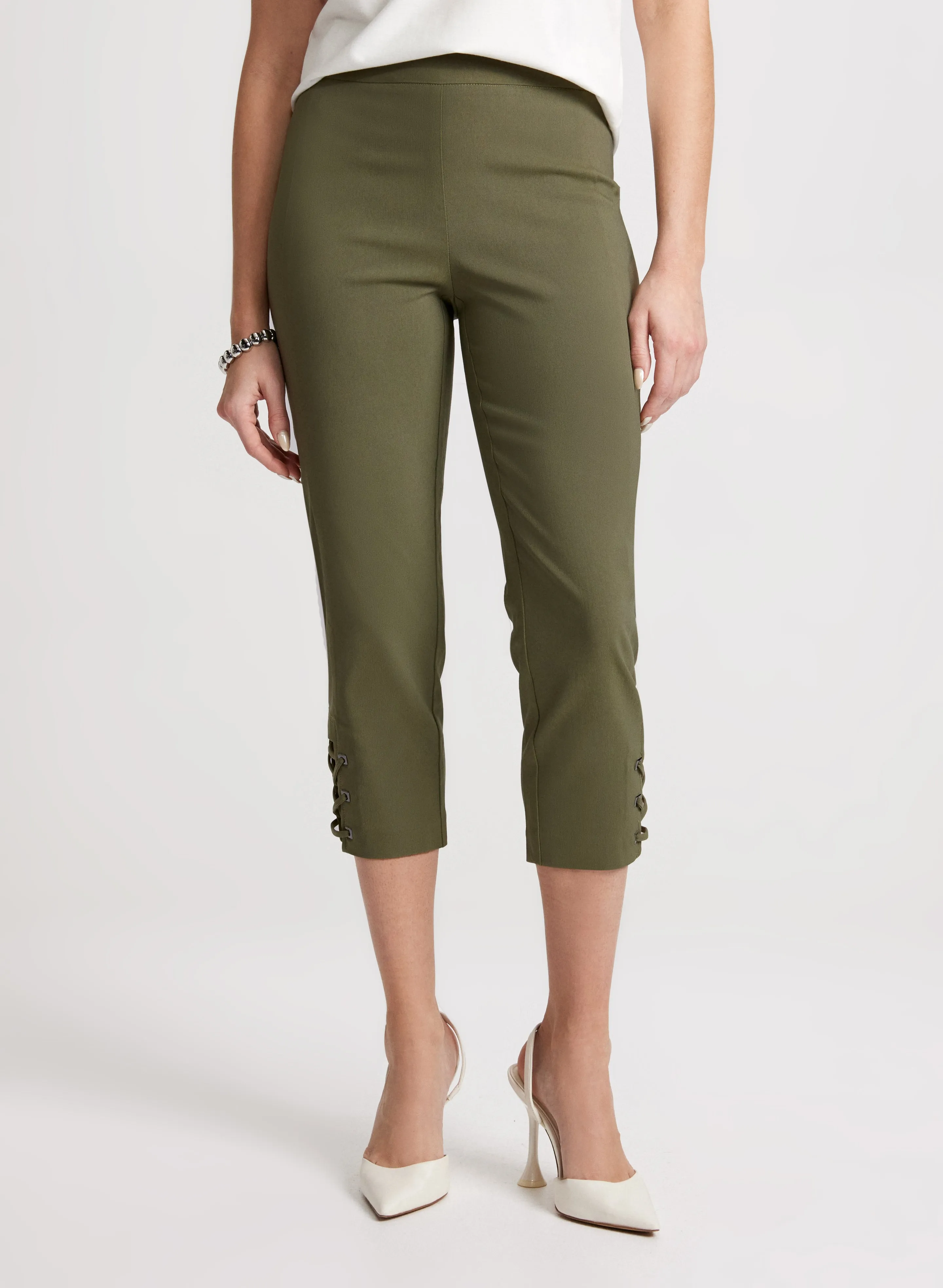 Pull-On Bengaline Capris sold by Laura