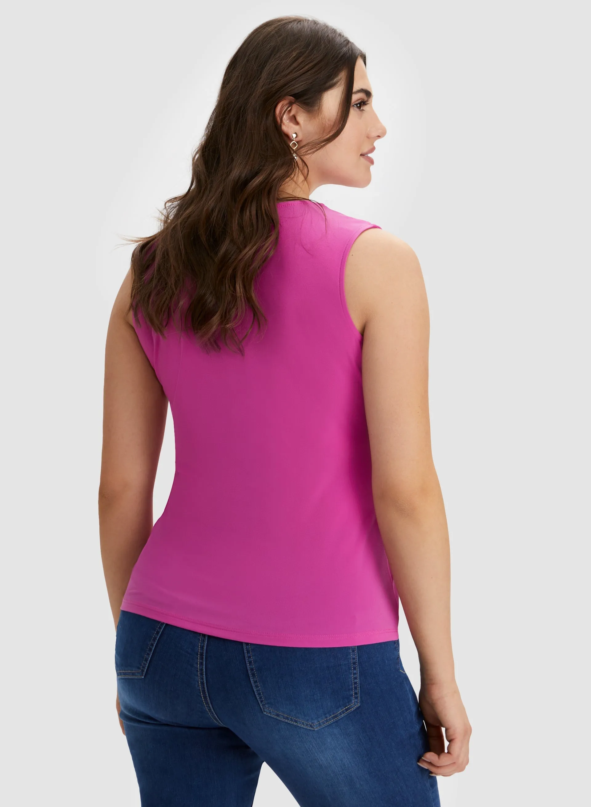 Ruffle Front Sleeveless Top sold by Laura product image thumbnail 4