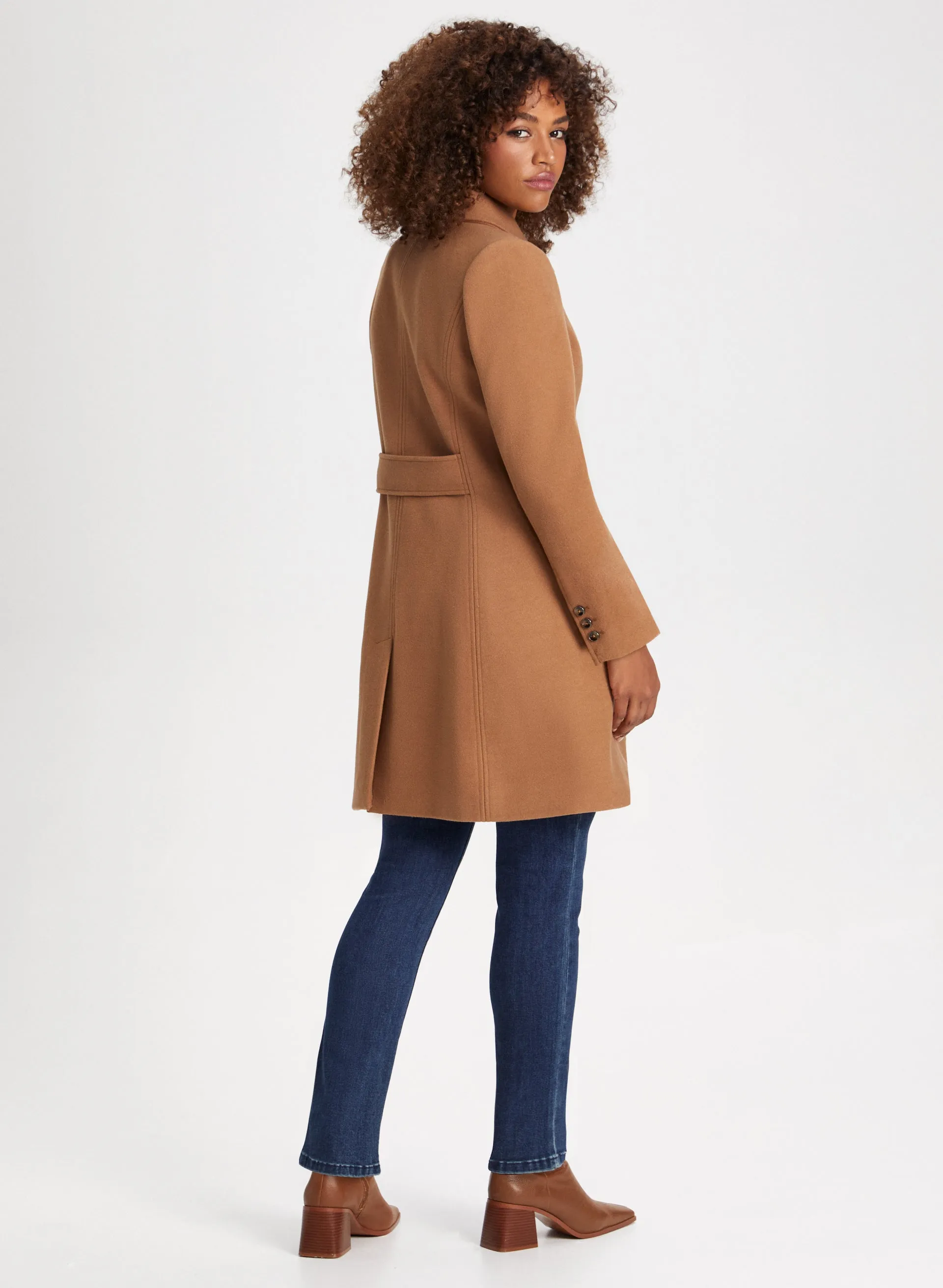 Club Collar Wool Blend Coat sold by Laura product image thumbnail 4