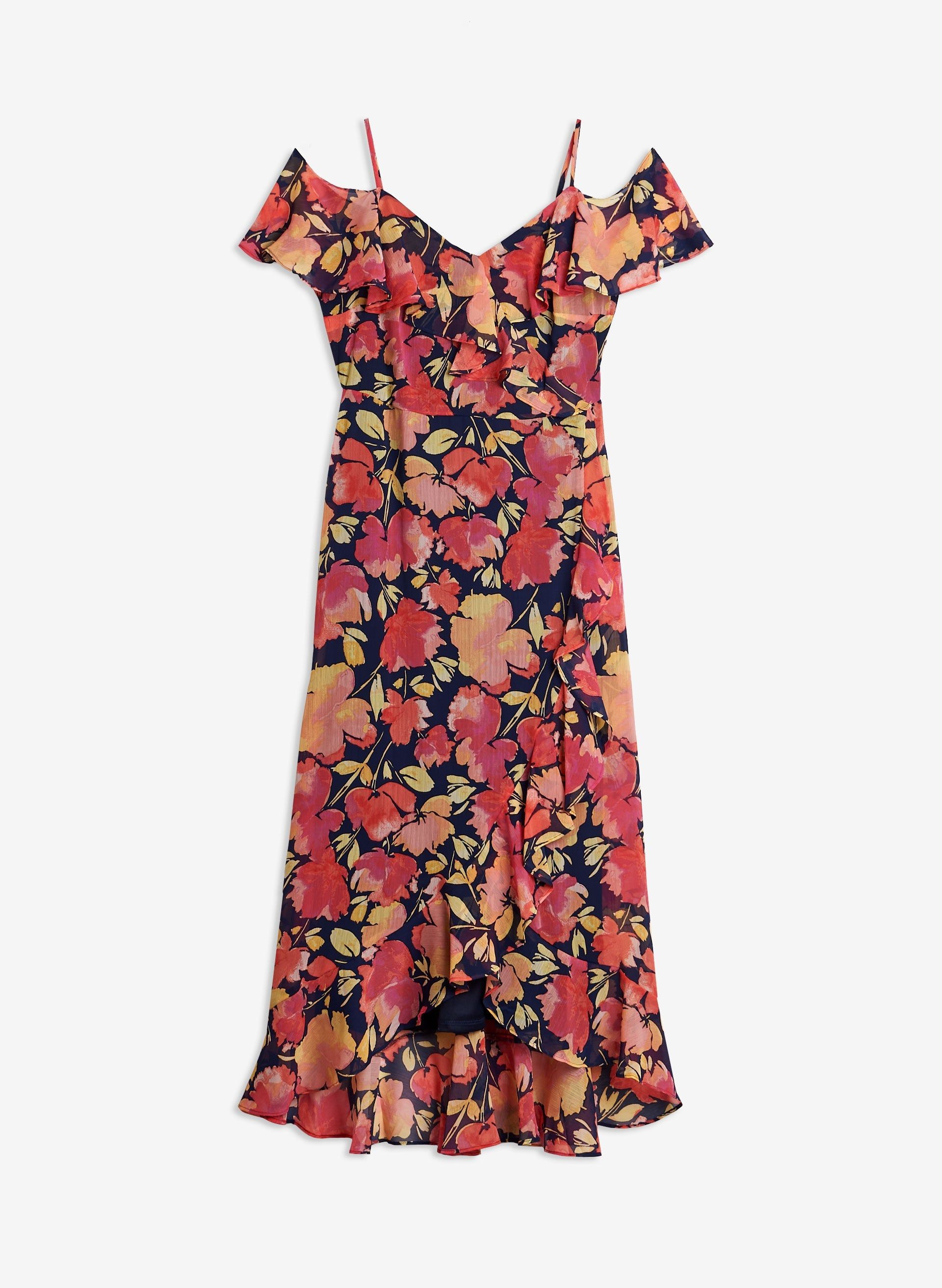 Ruffle Detail Floral Print Dress sold by Laura product image thumbnail 4