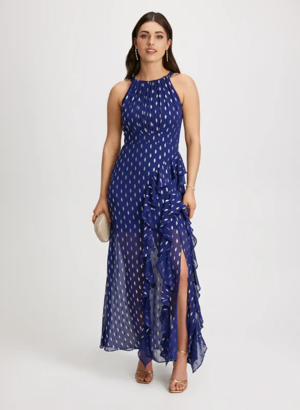 Halter Dotted Print Dress sold by Laura
