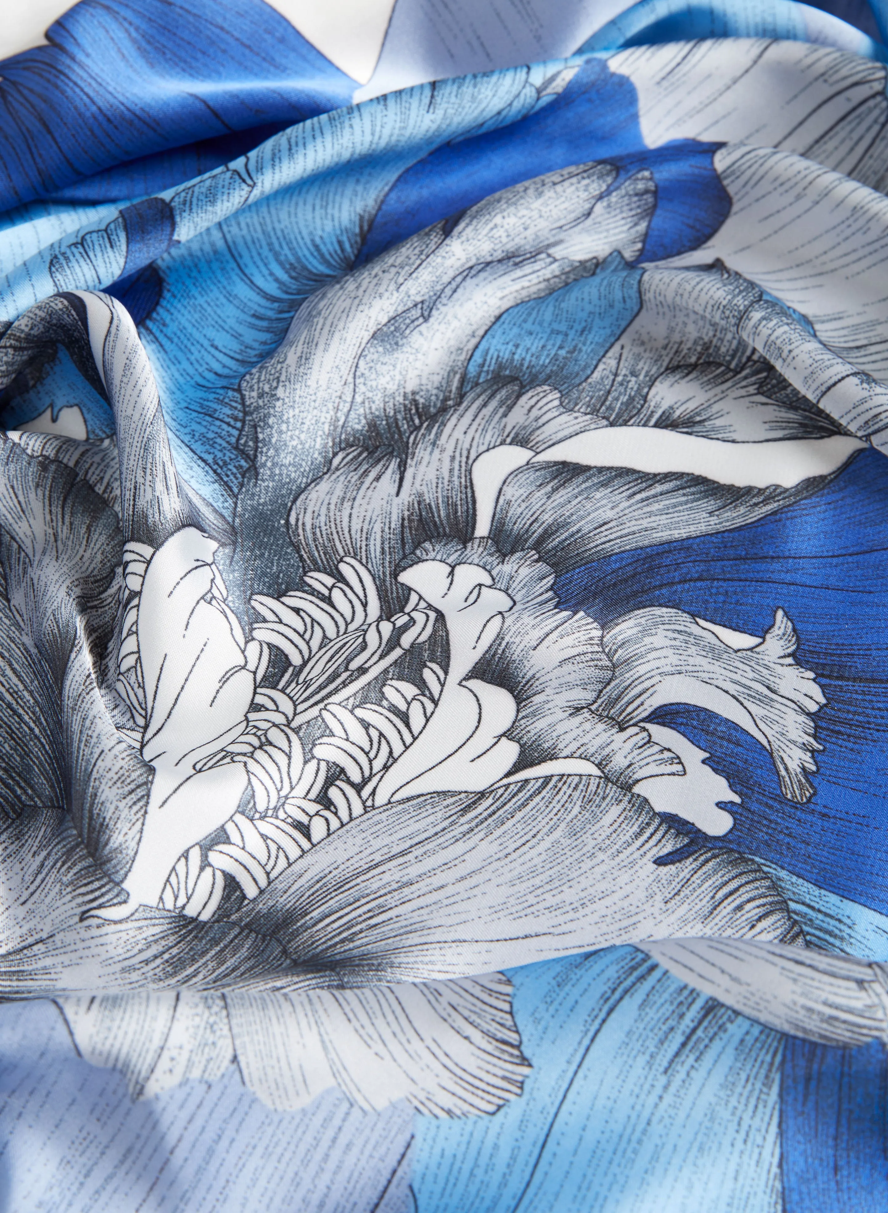 Lightweight Satin Floral Scarf sold by Laura product image thumbnail 2