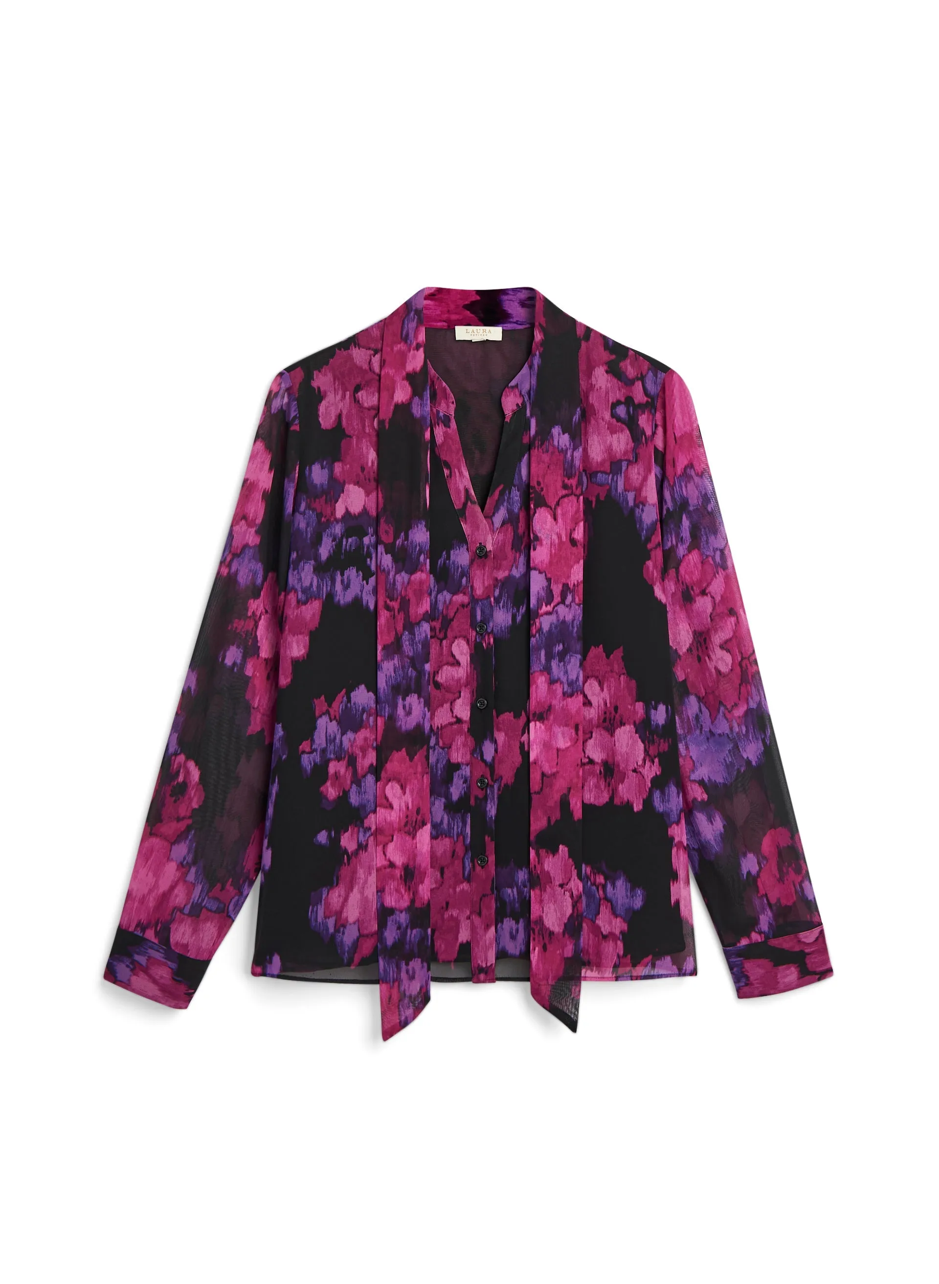 Blurred Floral Print Blouse sold by Laura product image thumbnail 5