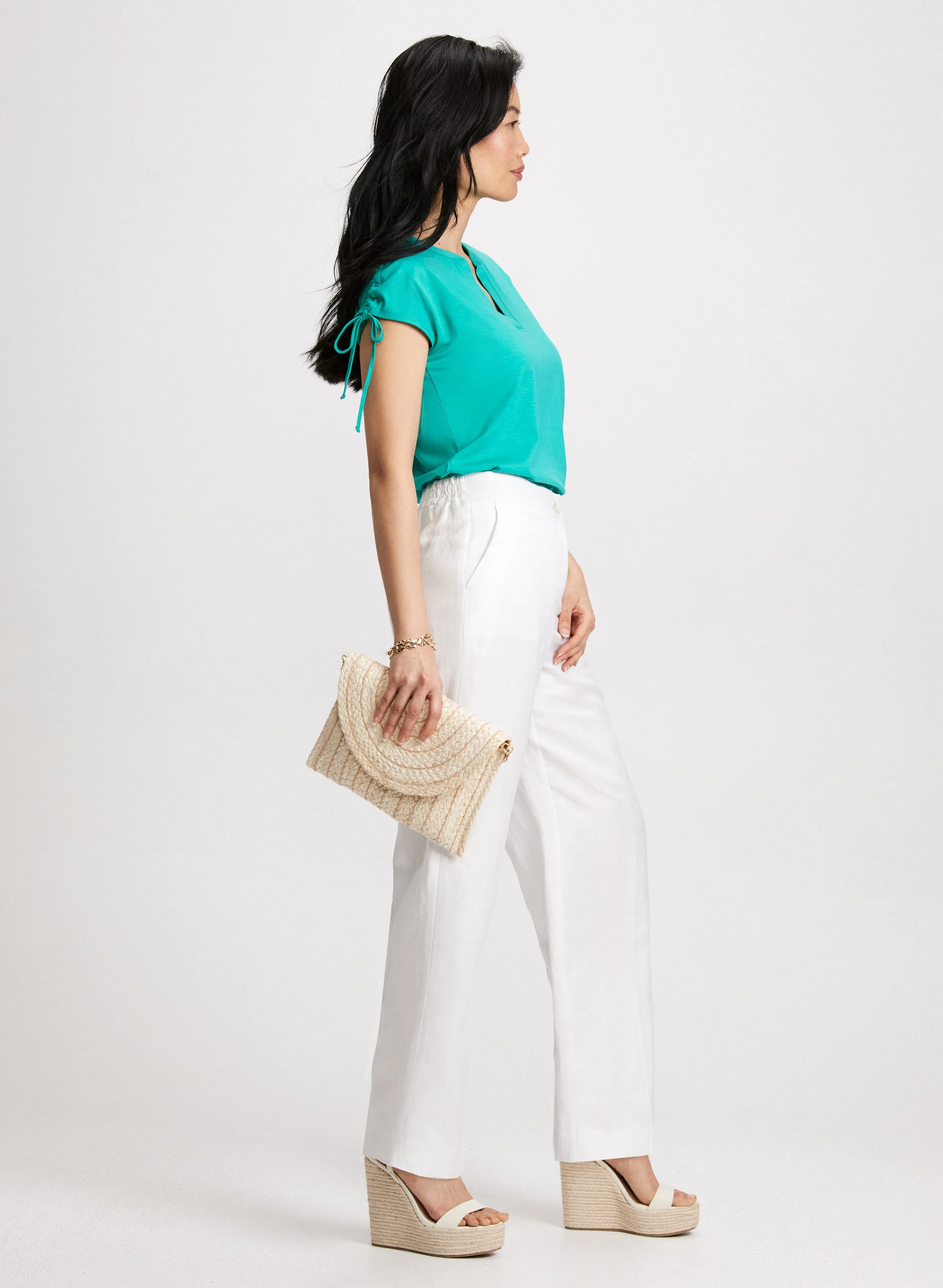 Modern Fit Linen-Blend Pants sold by Laura product image thumbnail 4