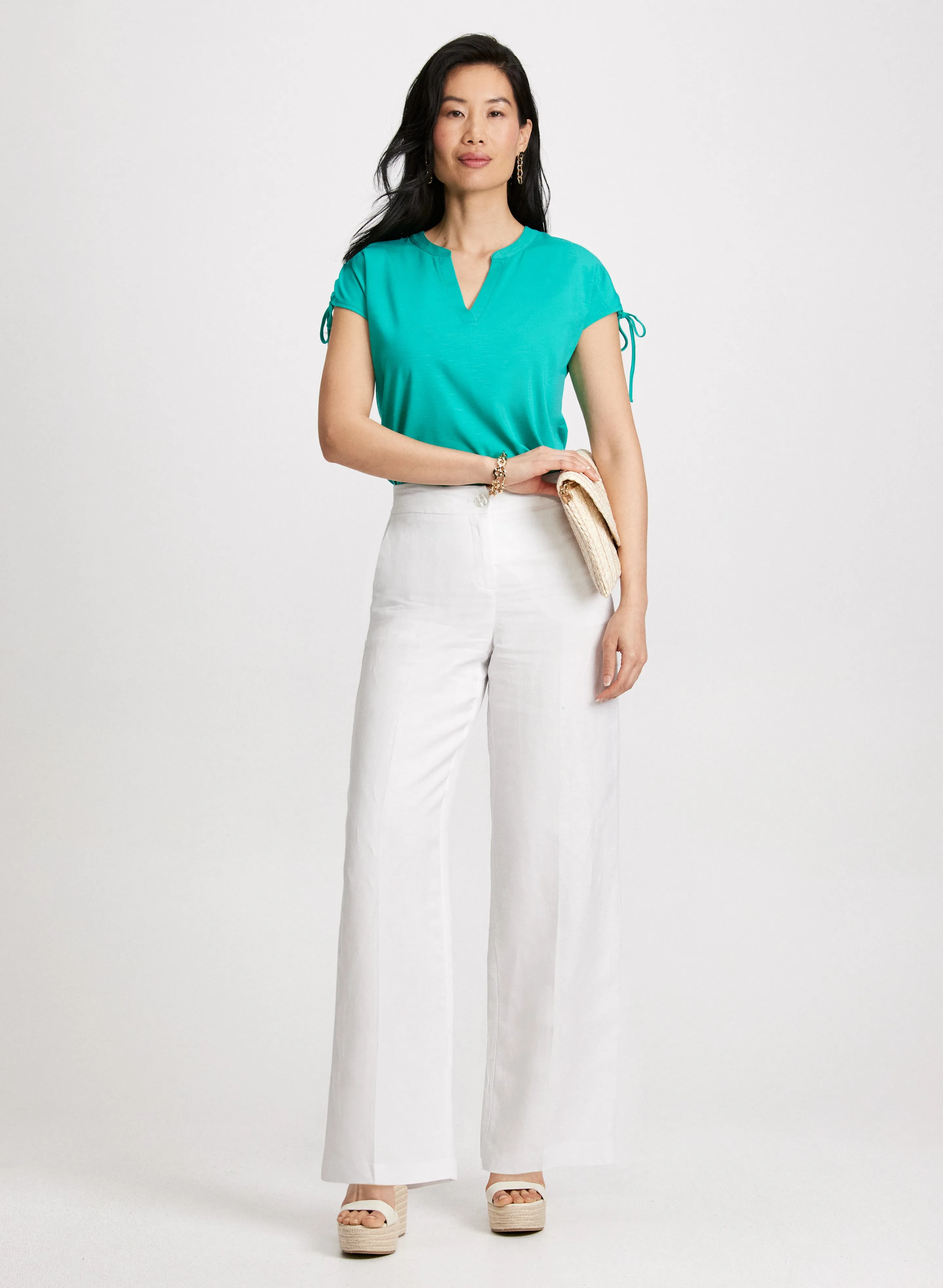 Modern Fit Linen-Blend Pants sold by Laura product image thumbnail 3