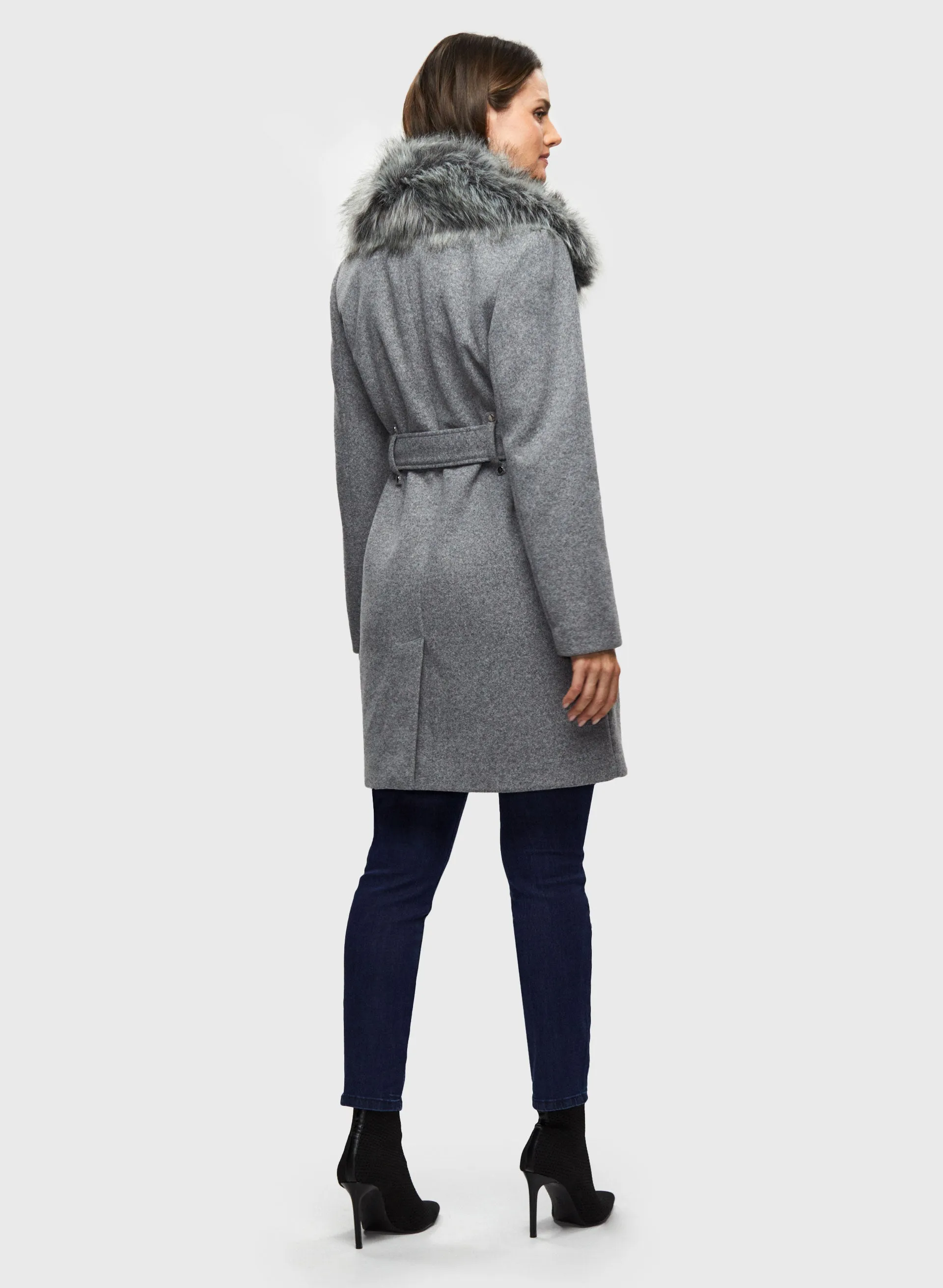 Stretch Wool Blend Coat sold by Laura product image thumbnail 4