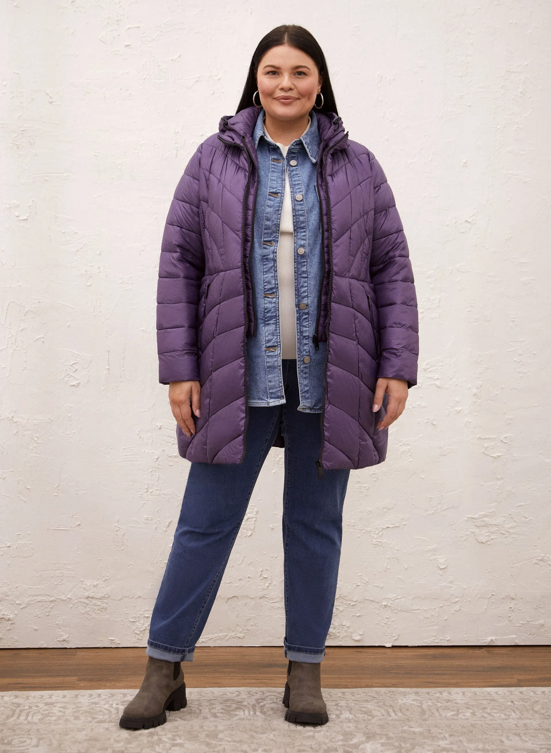 Packable Vegan Down Quilted Coat sold by Laura product image thumbnail 4