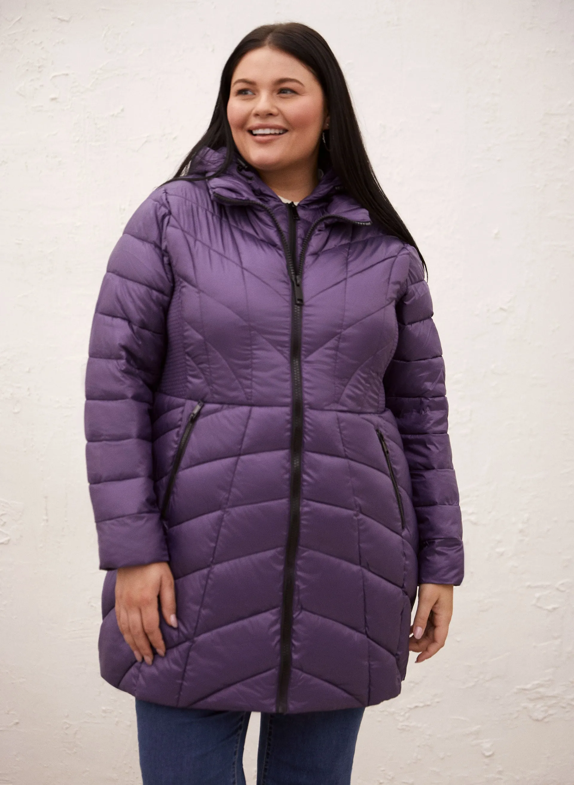 Packable Vegan Down Quilted Coat sold by Laura