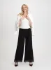 Olivia Mesh Overlay Wide-Leg Pants - Regular sold by Laura