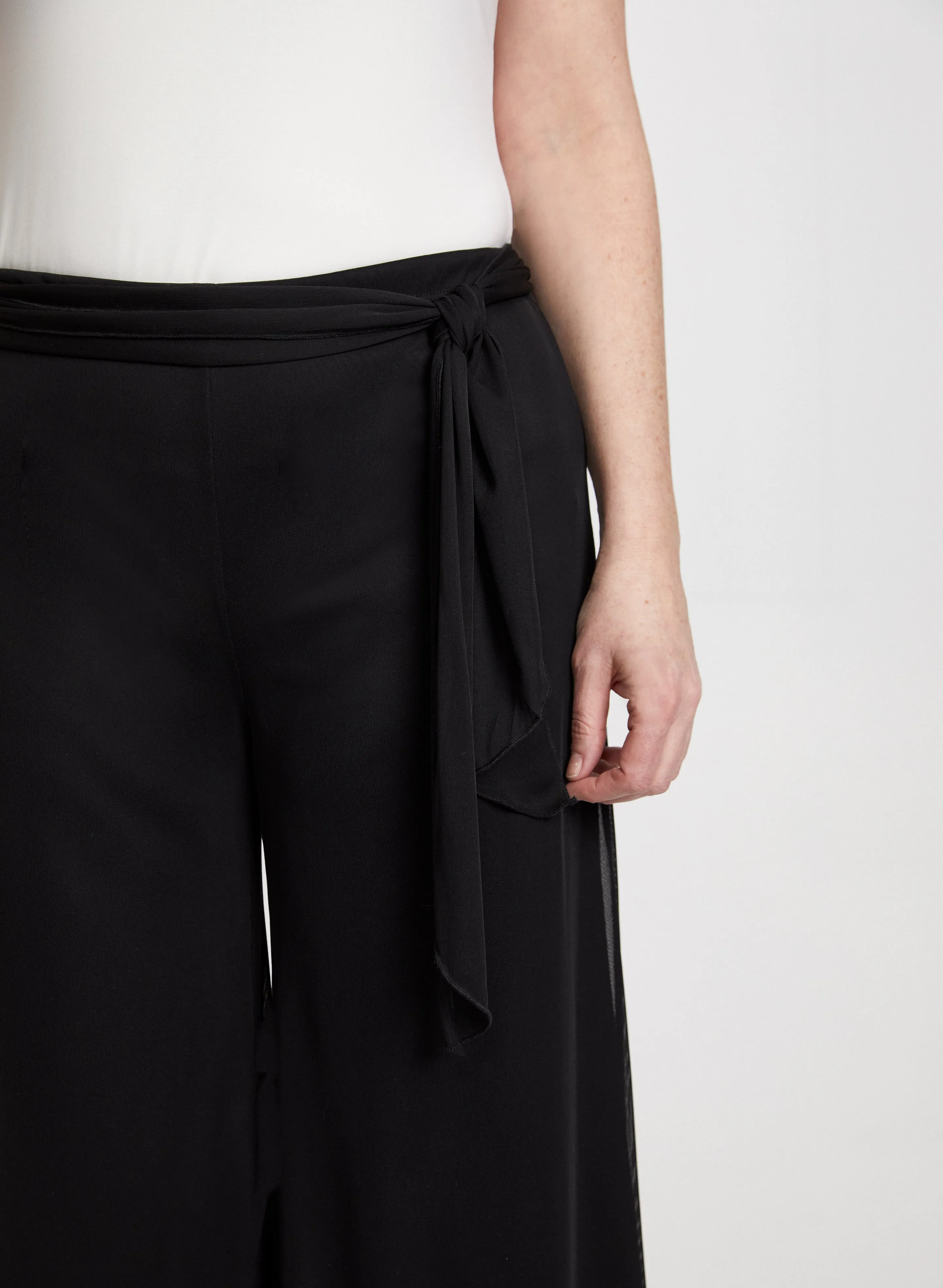 Olivia Mesh Overlay Wide-Leg Pants - Regular sold by Laura product image thumbnail 4