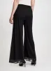 Olivia Mesh Overlay Wide-Leg Pants - Regular sold by Laura