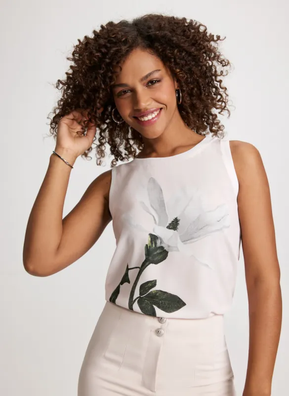Sleeveless Floral Top sold by Laura