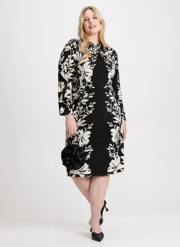 Floral Placement Print Dress sold by Laura