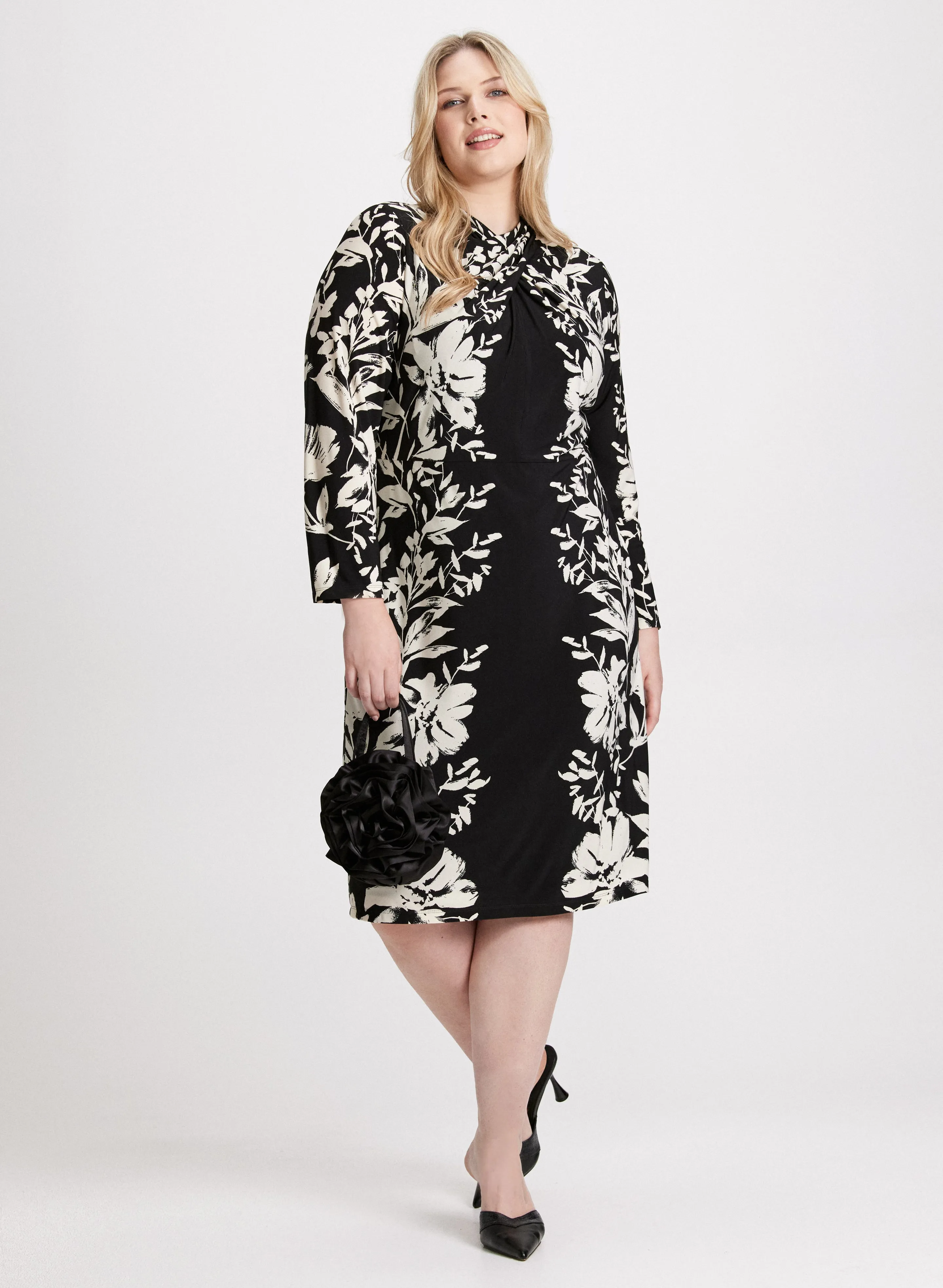 Floral Placement Print Dress sold by Laura