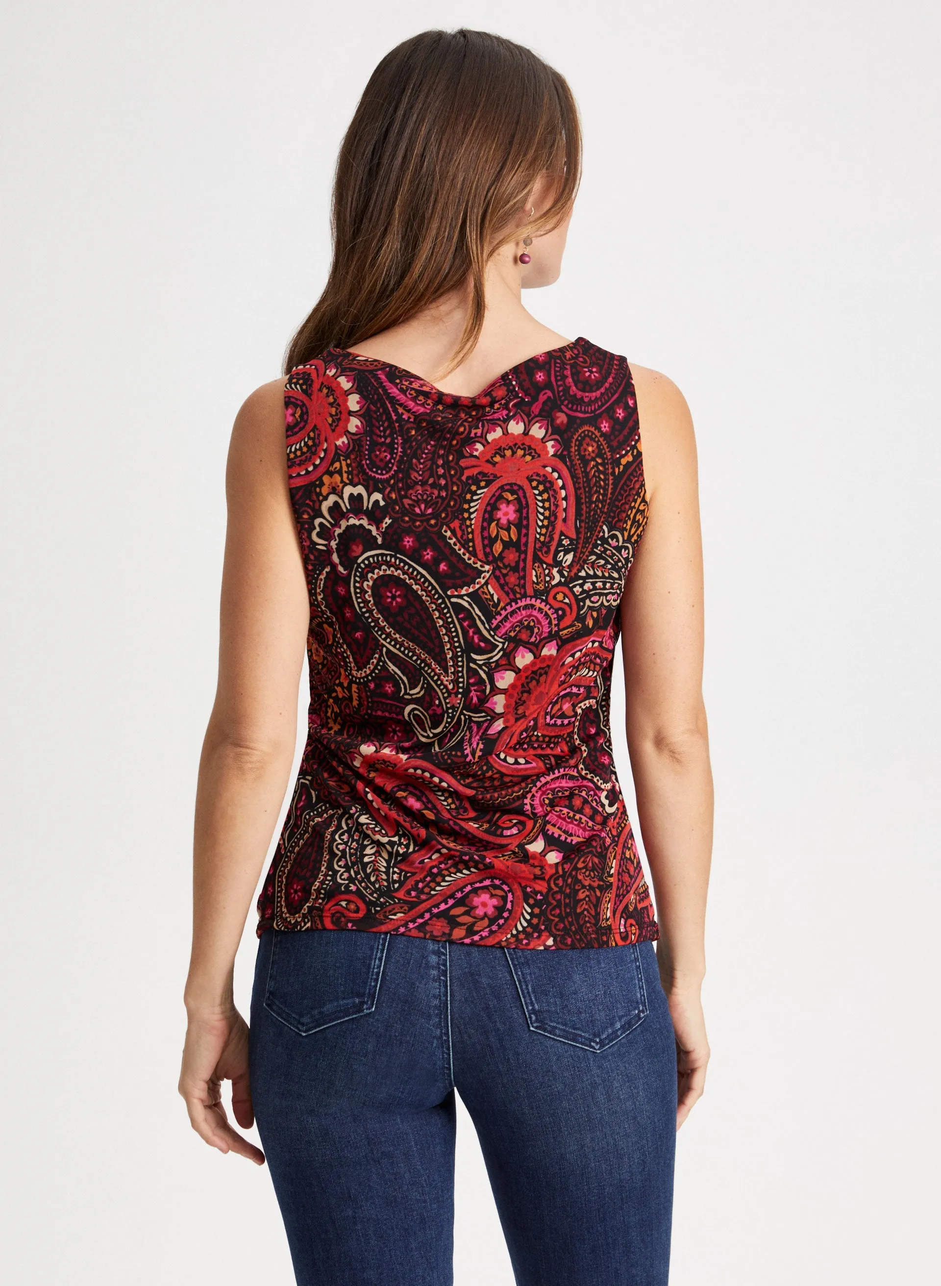 Sleeveless Paisley Print Top sold by Laura product image thumbnail 4