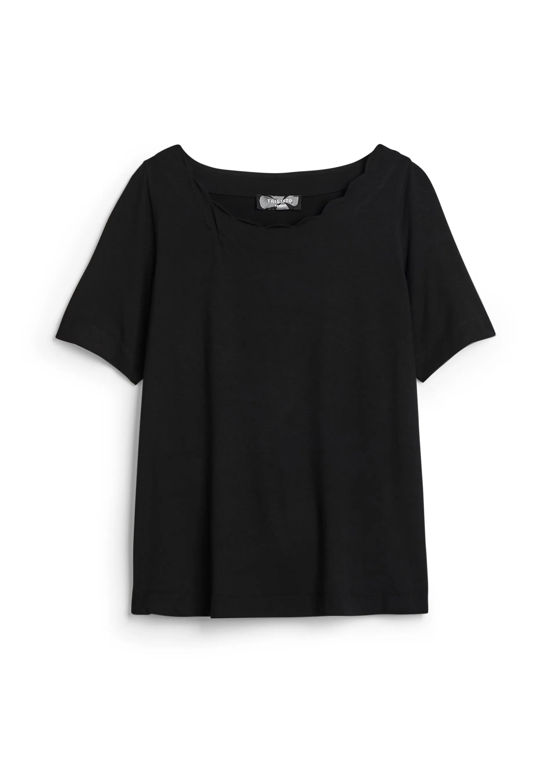 Scalloped Neck Tee sold by Laura product image thumbnail 2