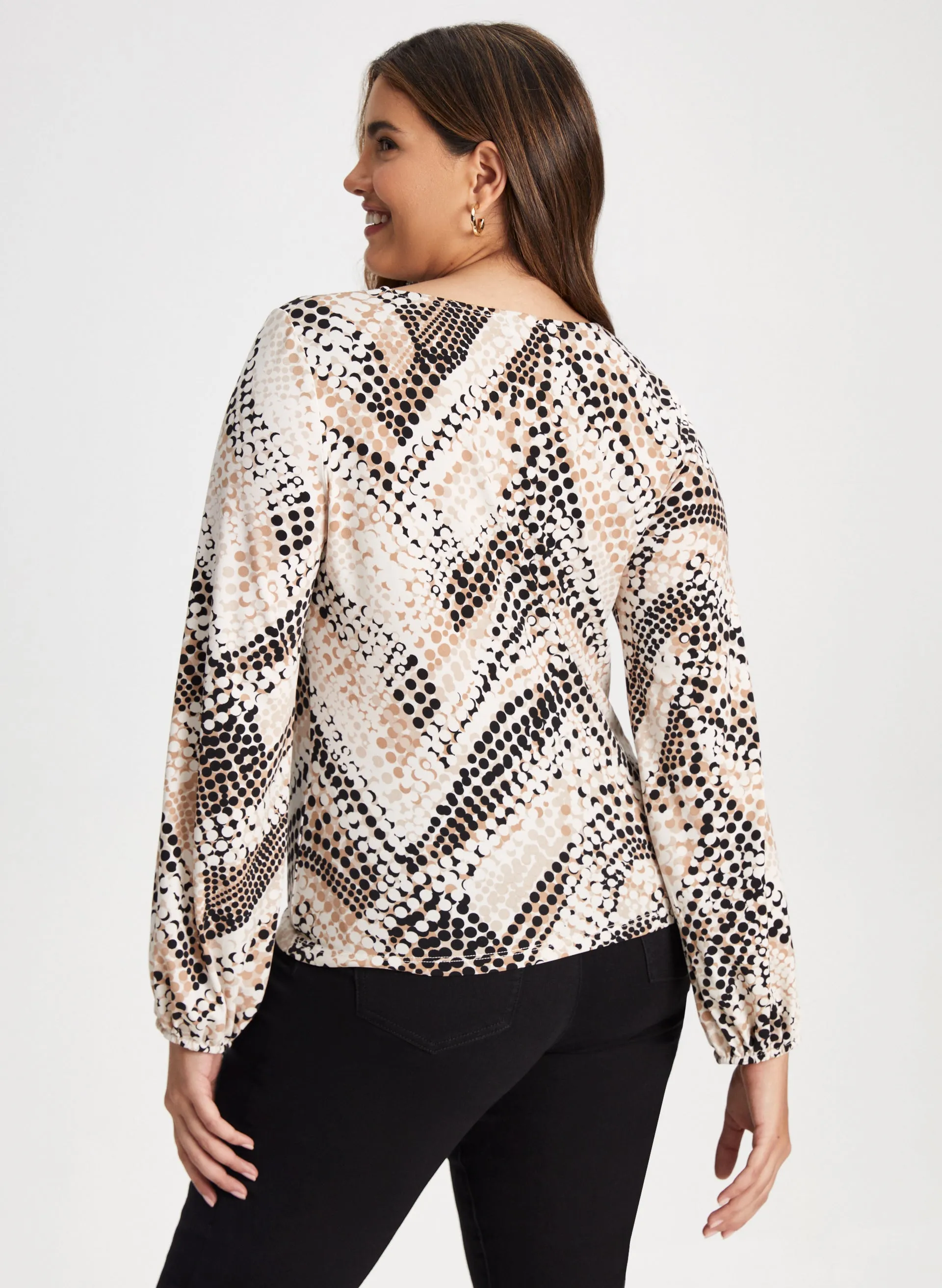 Abstract Polka Dot Print Top sold by Laura product image thumbnail 4