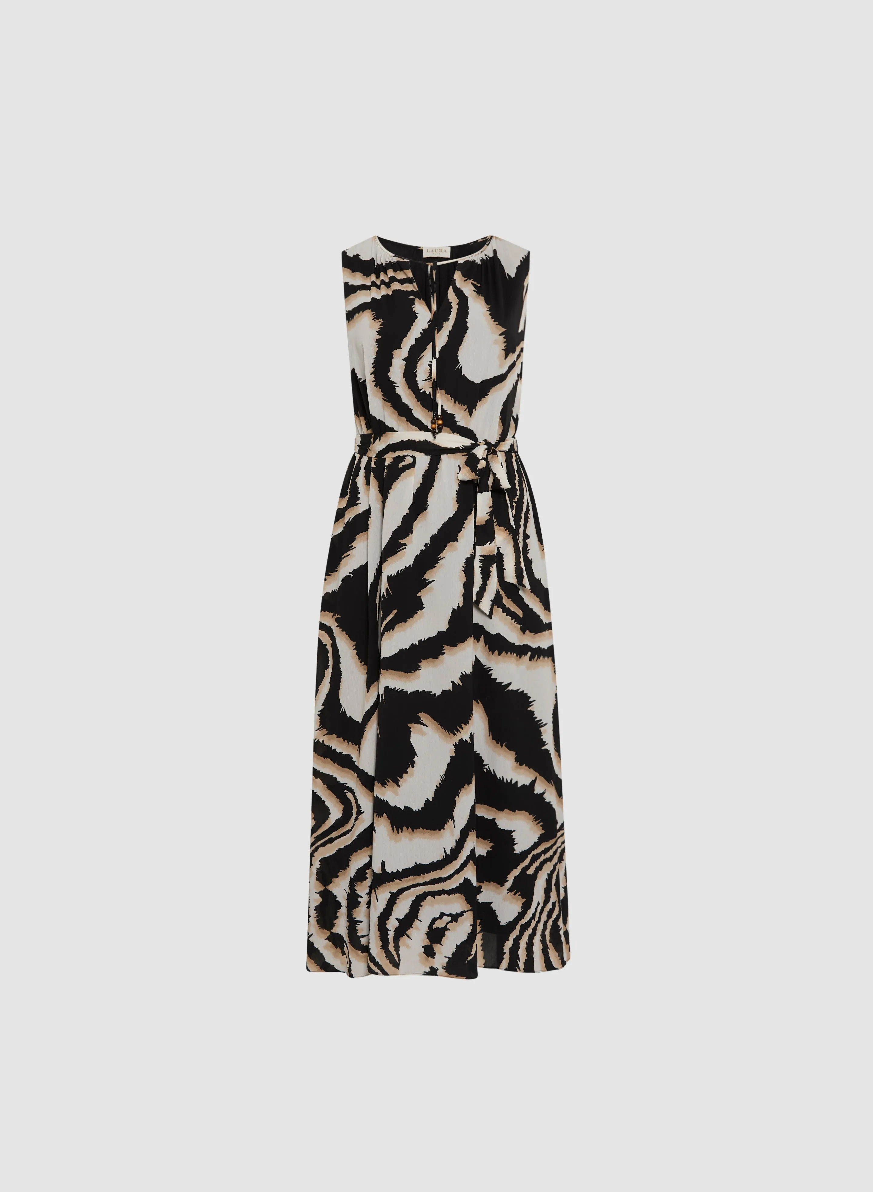 Belted Animal Print Maxi Dress sold by Laura product image thumbnail 5