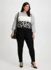 Colour Block Sweater & Slim Leg Jeans sold by Laura