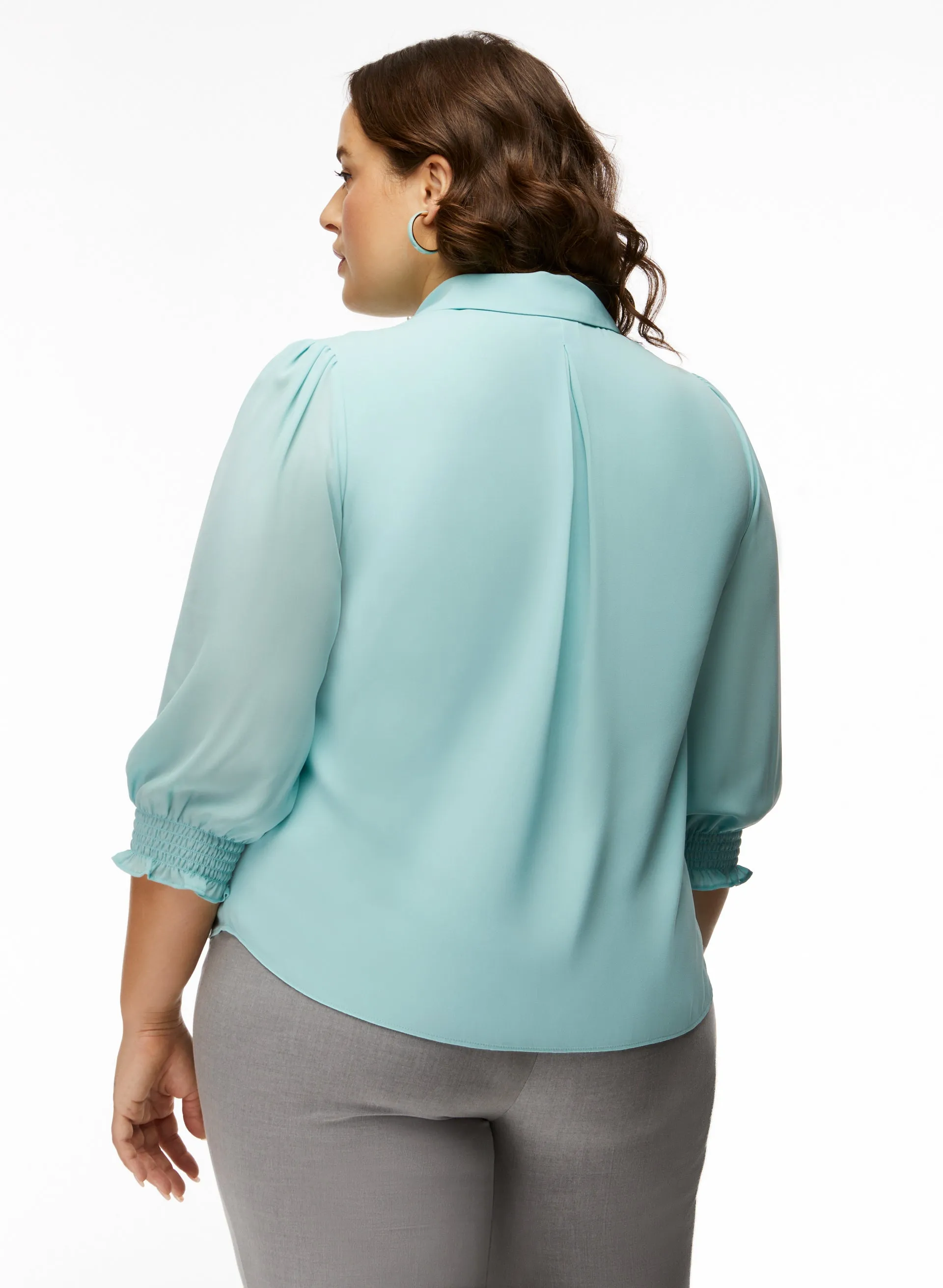 Pearl Detail Button Down Blouse sold by Laura product image thumbnail 4