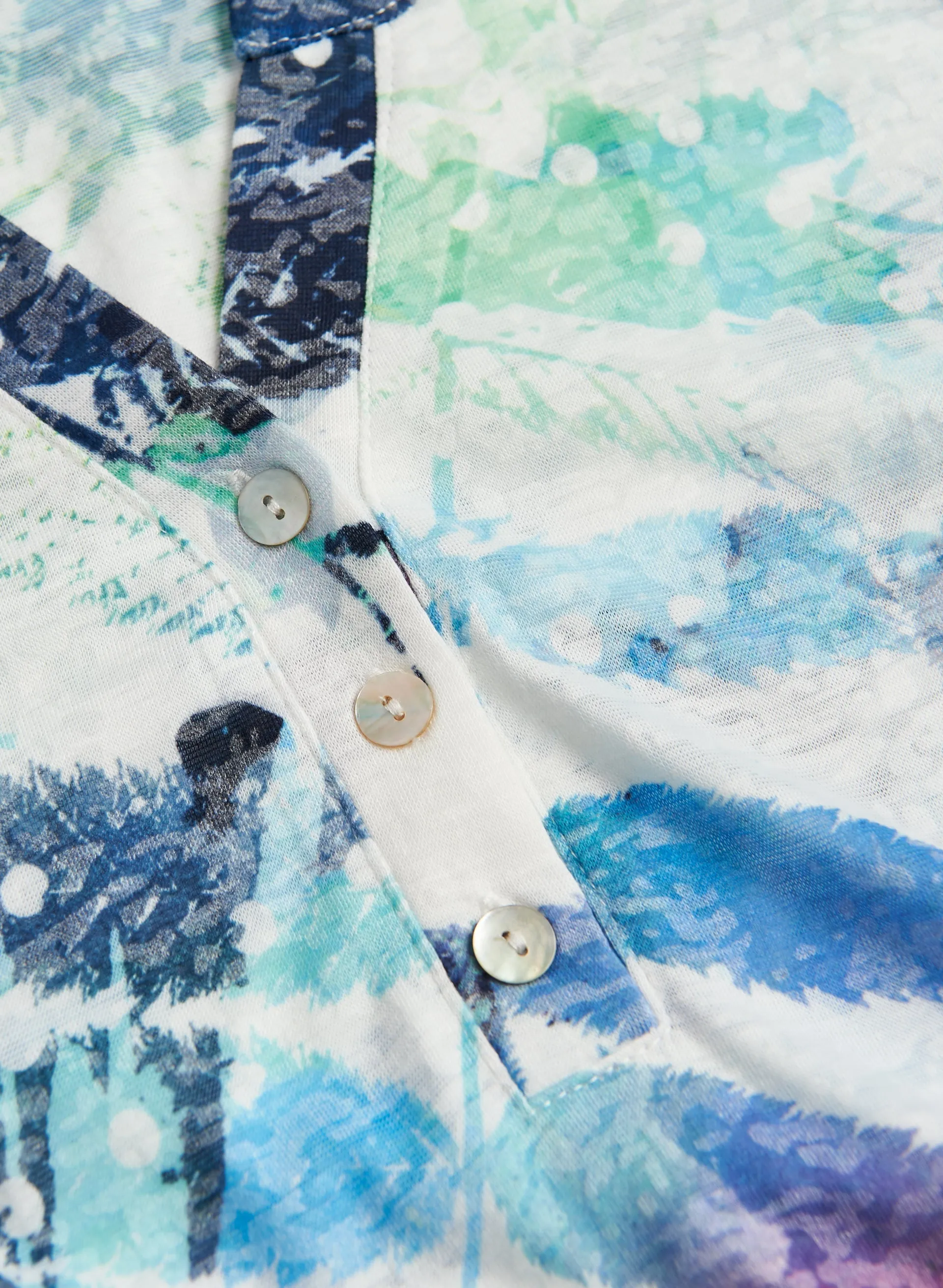 Tropical Print Burnout Tee sold by Laura product image thumbnail 5