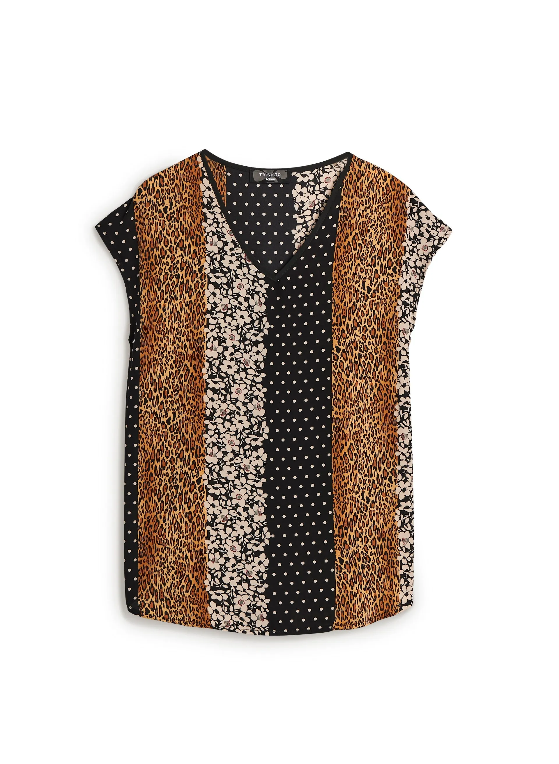 V-Neck Animal Print Top sold by Laura product image thumbnail 5