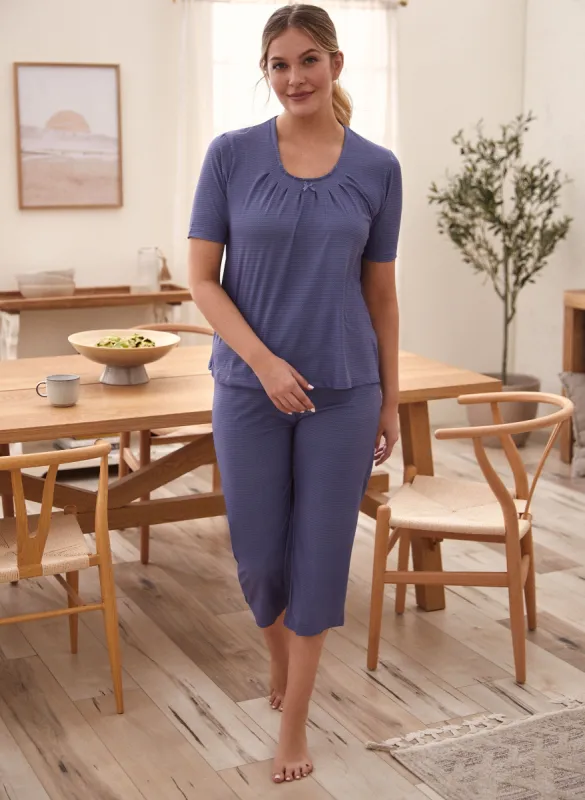 Zig Zag Print Pyjama Set sold by Laura