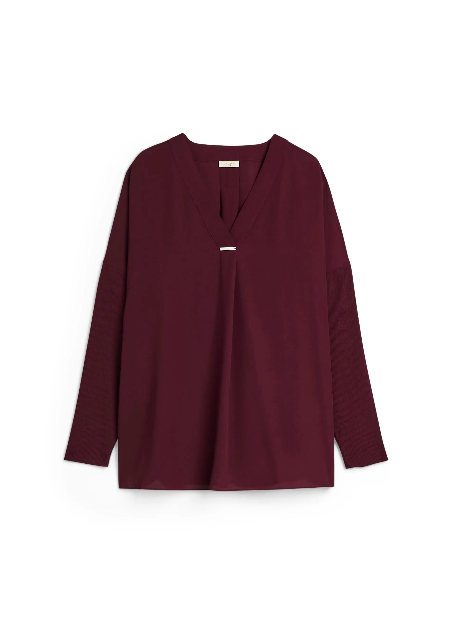 Long Sleeve V-Neck Blouse sold by Laura product image thumbnail 5