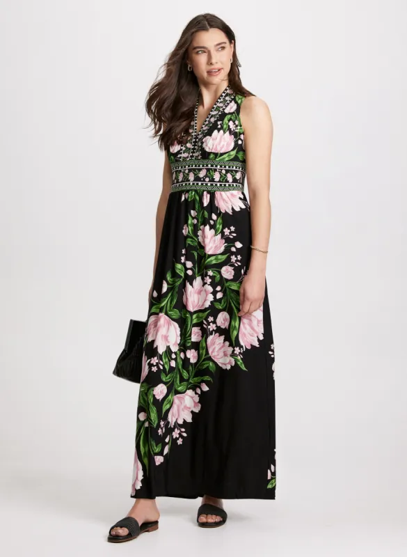 Floral Print Maxi Dress sold by Laura