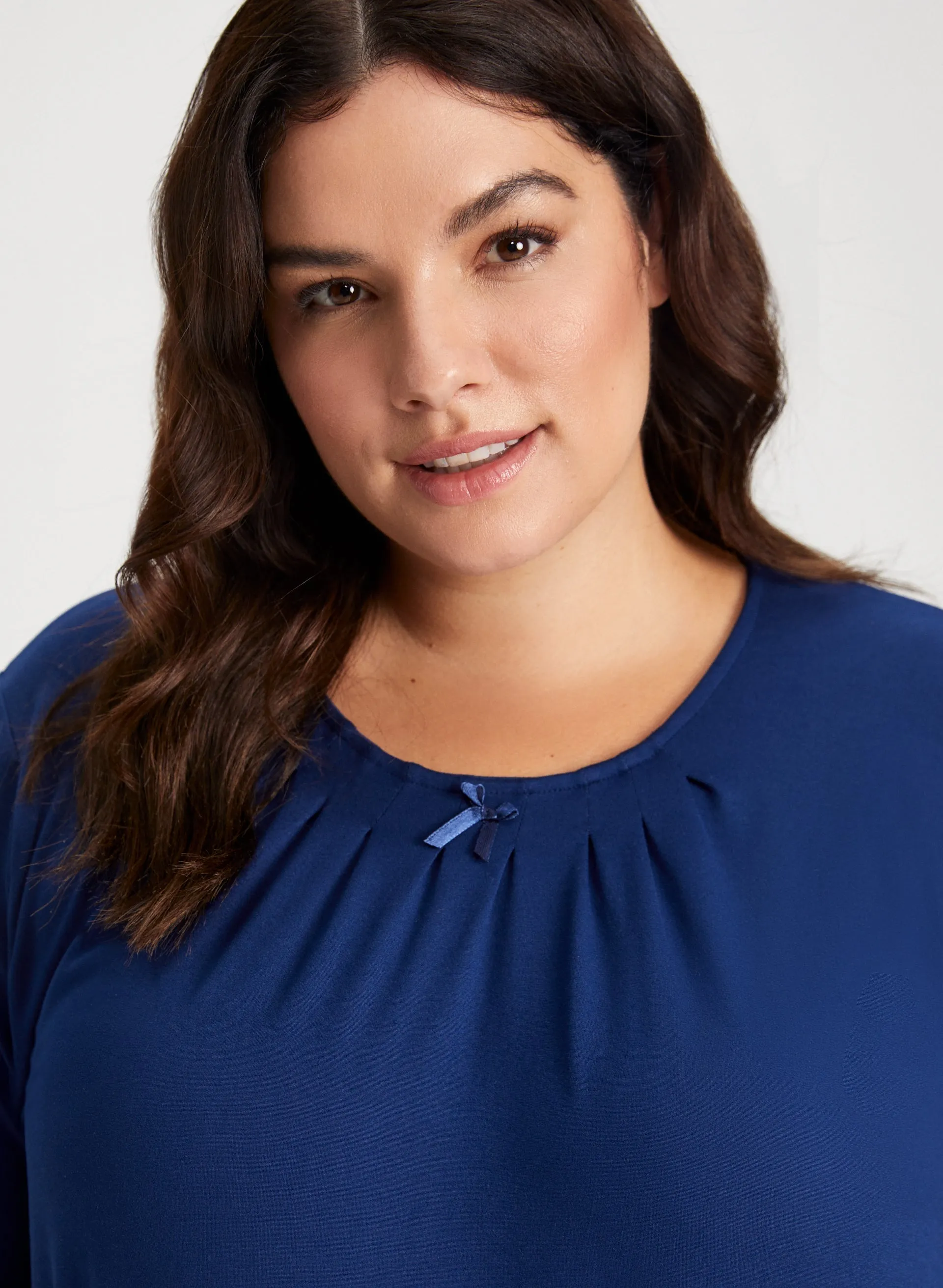 Pleat & Bow Detail Nightgown sold by Laura product image thumbnail 3