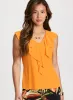 Ruffled Sleeveless Top sold by Laura