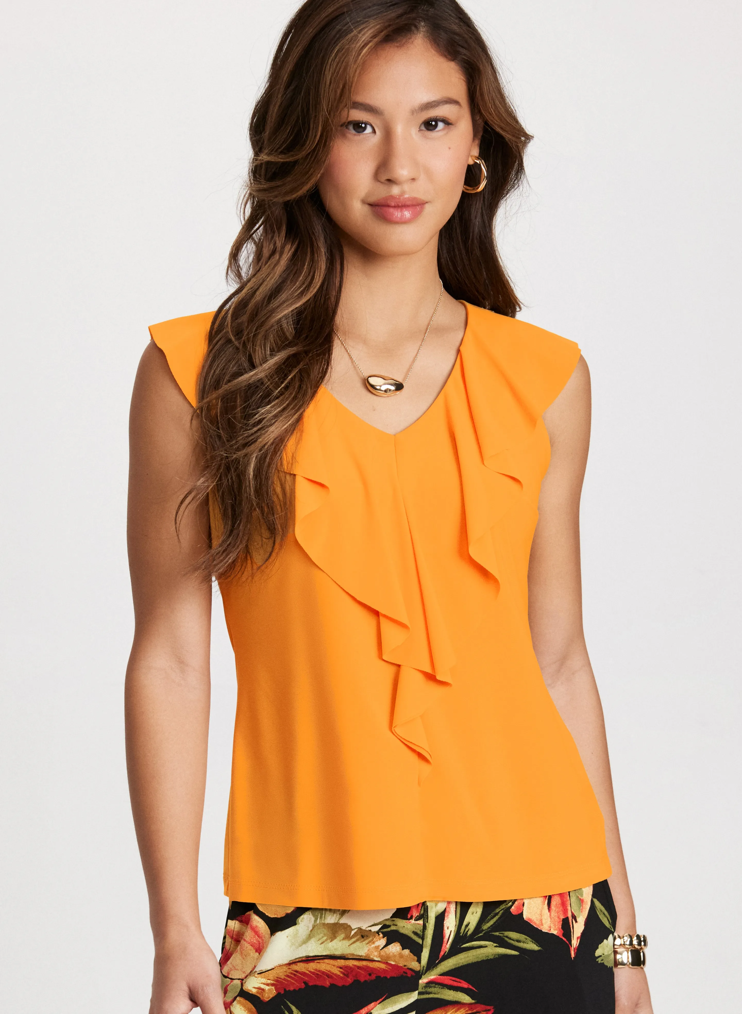 Ruffled Sleeveless Top sold by Laura product image thumbnail 5