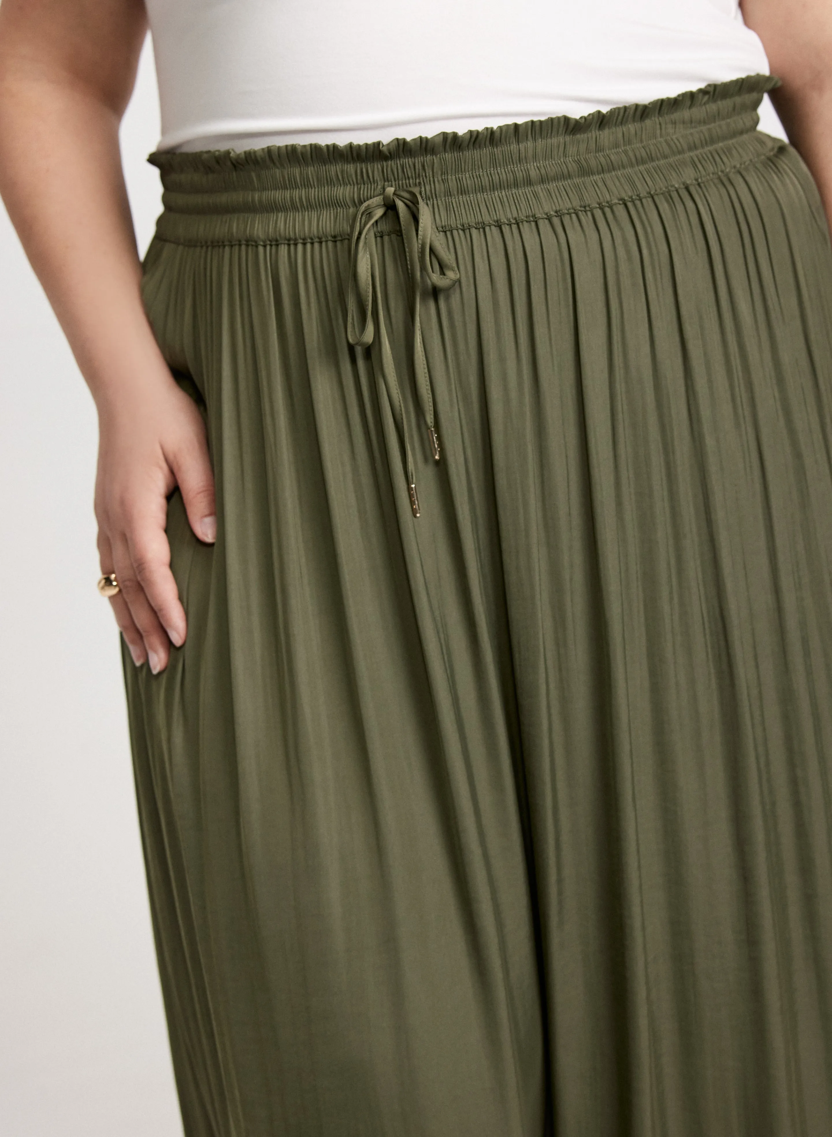 Smocked Waist Satin Maxi Skirt sold by Laura product image thumbnail 5