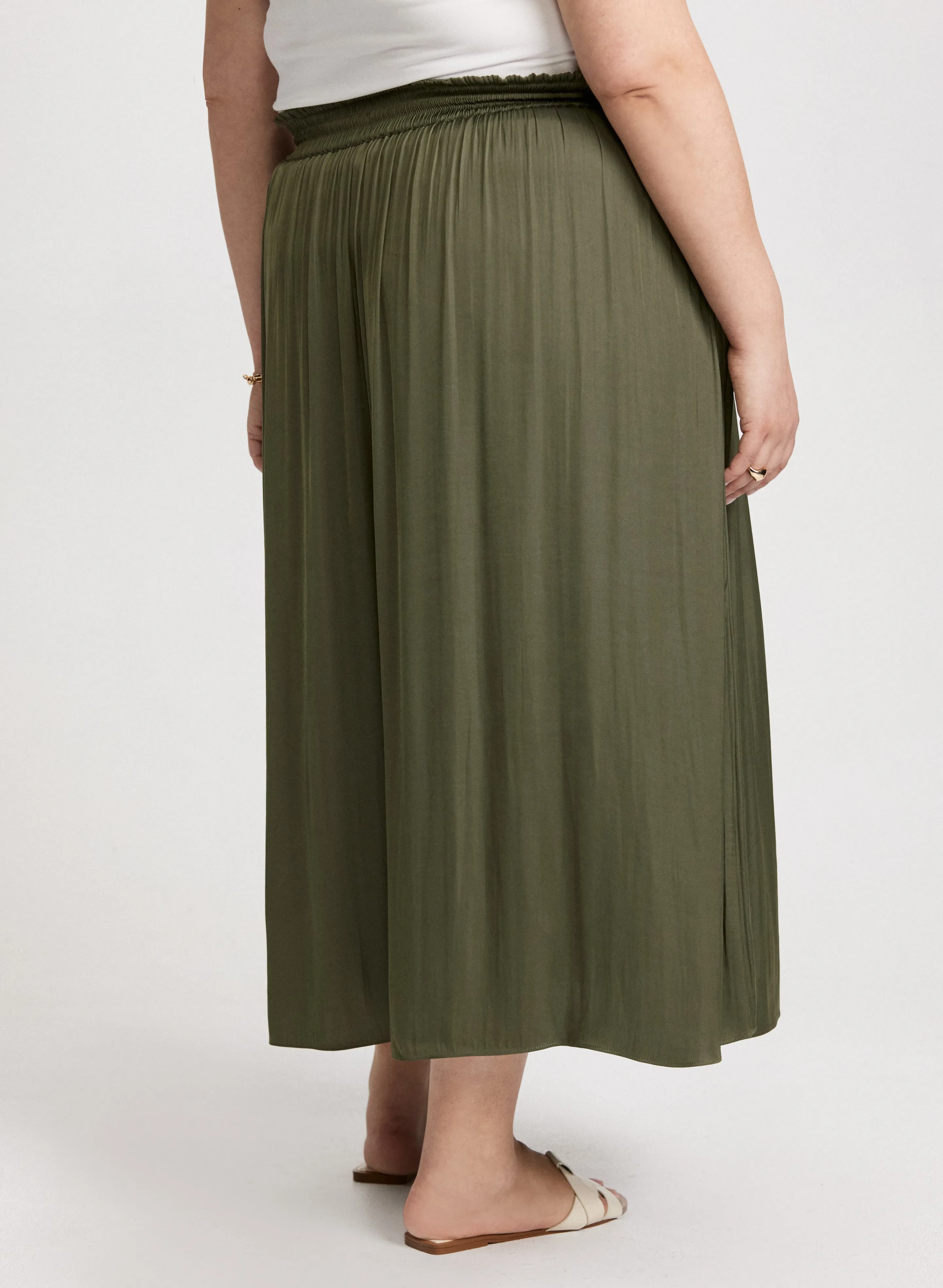 Smocked Waist Satin Maxi Skirt sold by Laura product image thumbnail 2