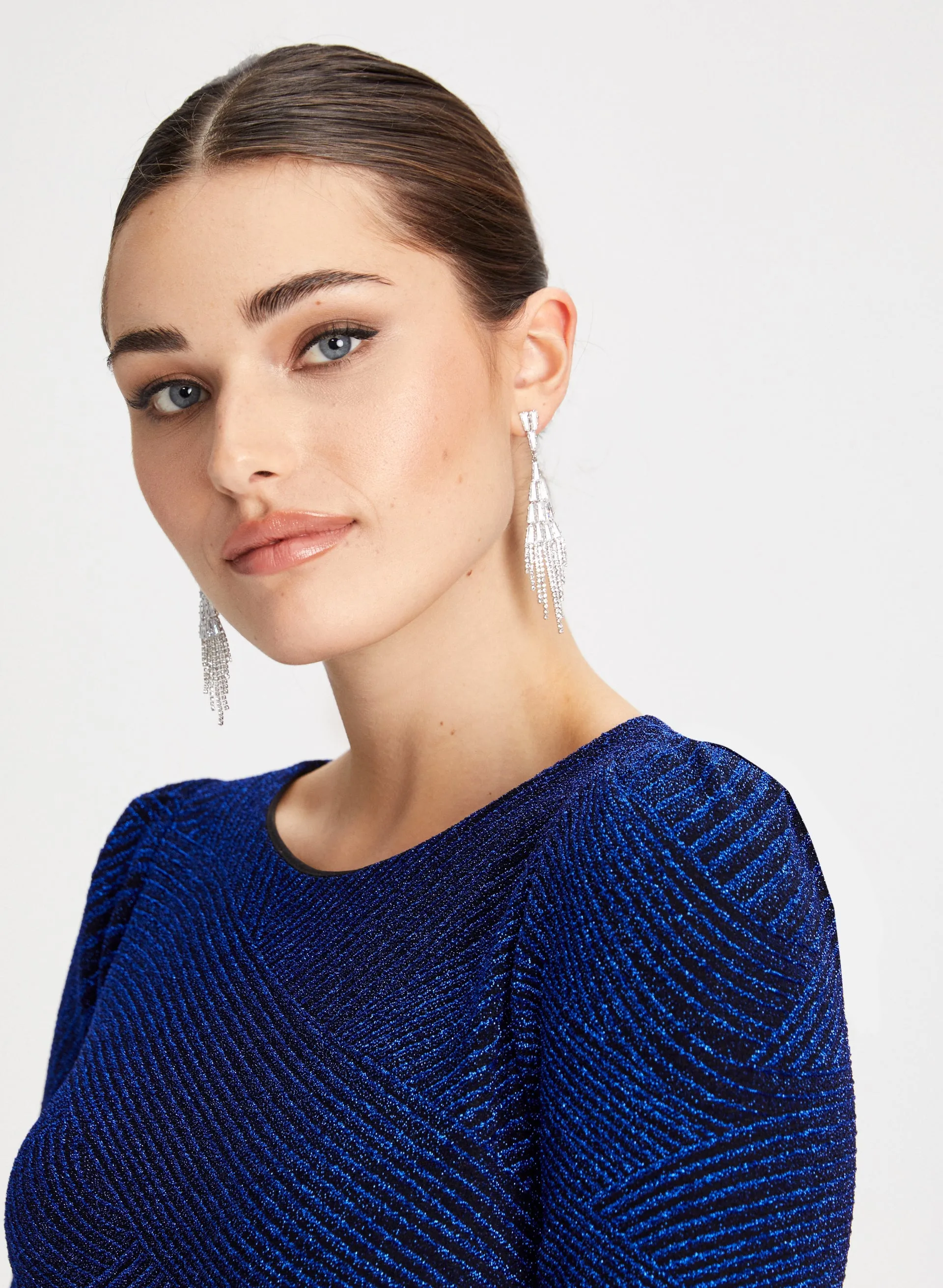 Metallic Detail Jacquard Dress sold by Laura product image thumbnail 4