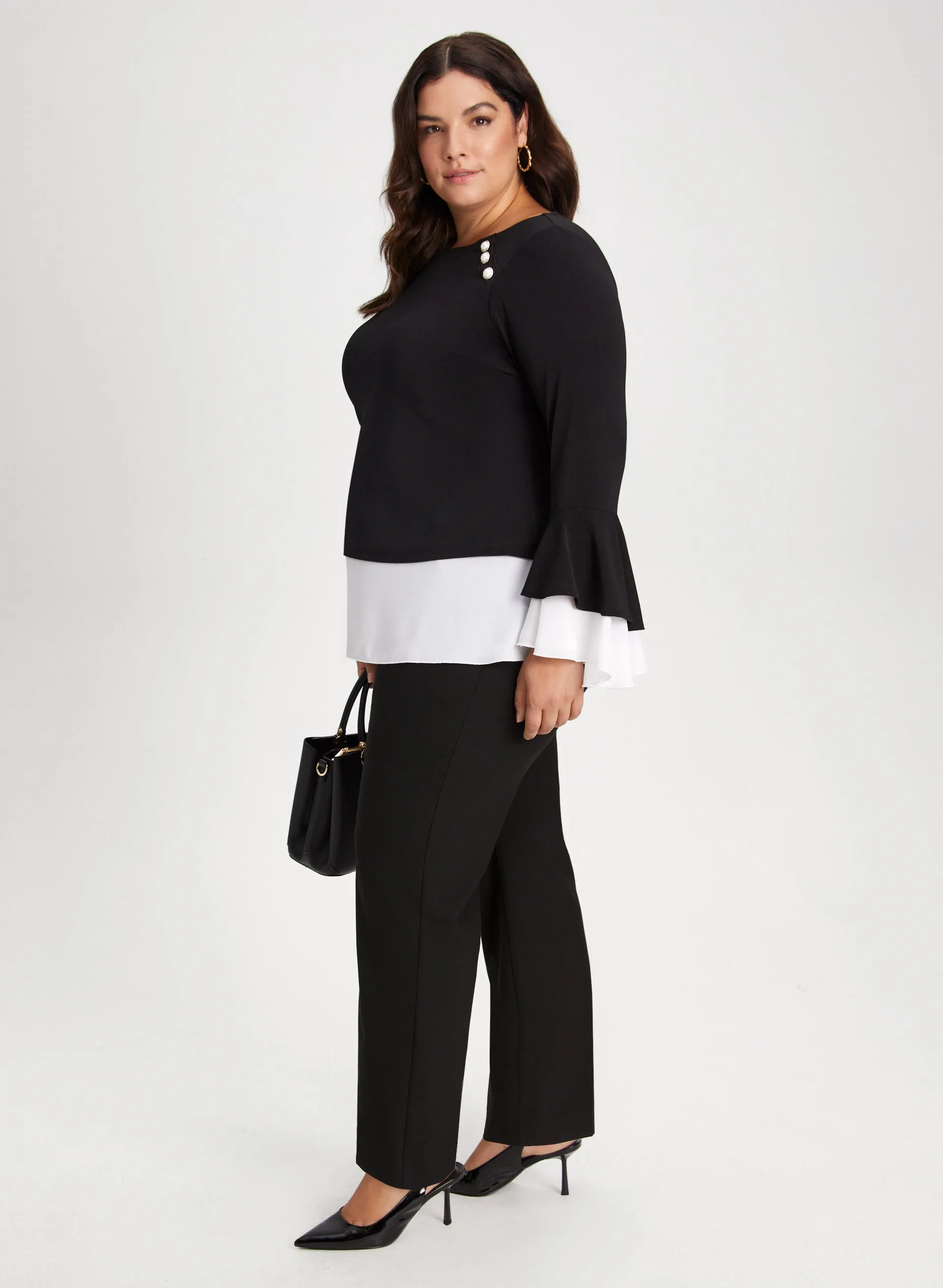 Signature Fit Button Detail Pants sold by Laura product image thumbnail 4
