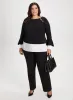Signature Fit Button Detail Pants sold by Laura