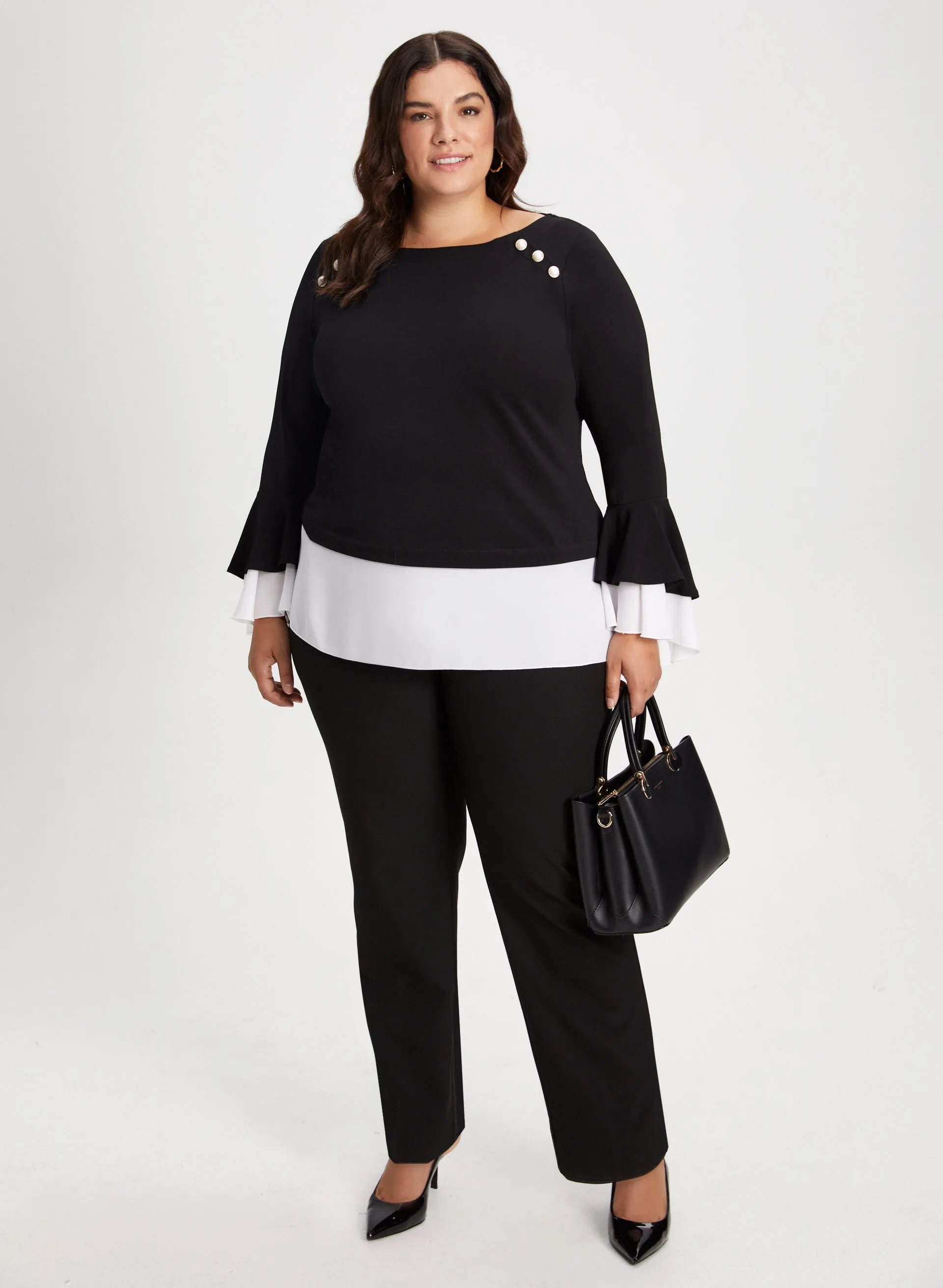 Signature Fit Button Detail Pants sold by Laura product image thumbnail 3