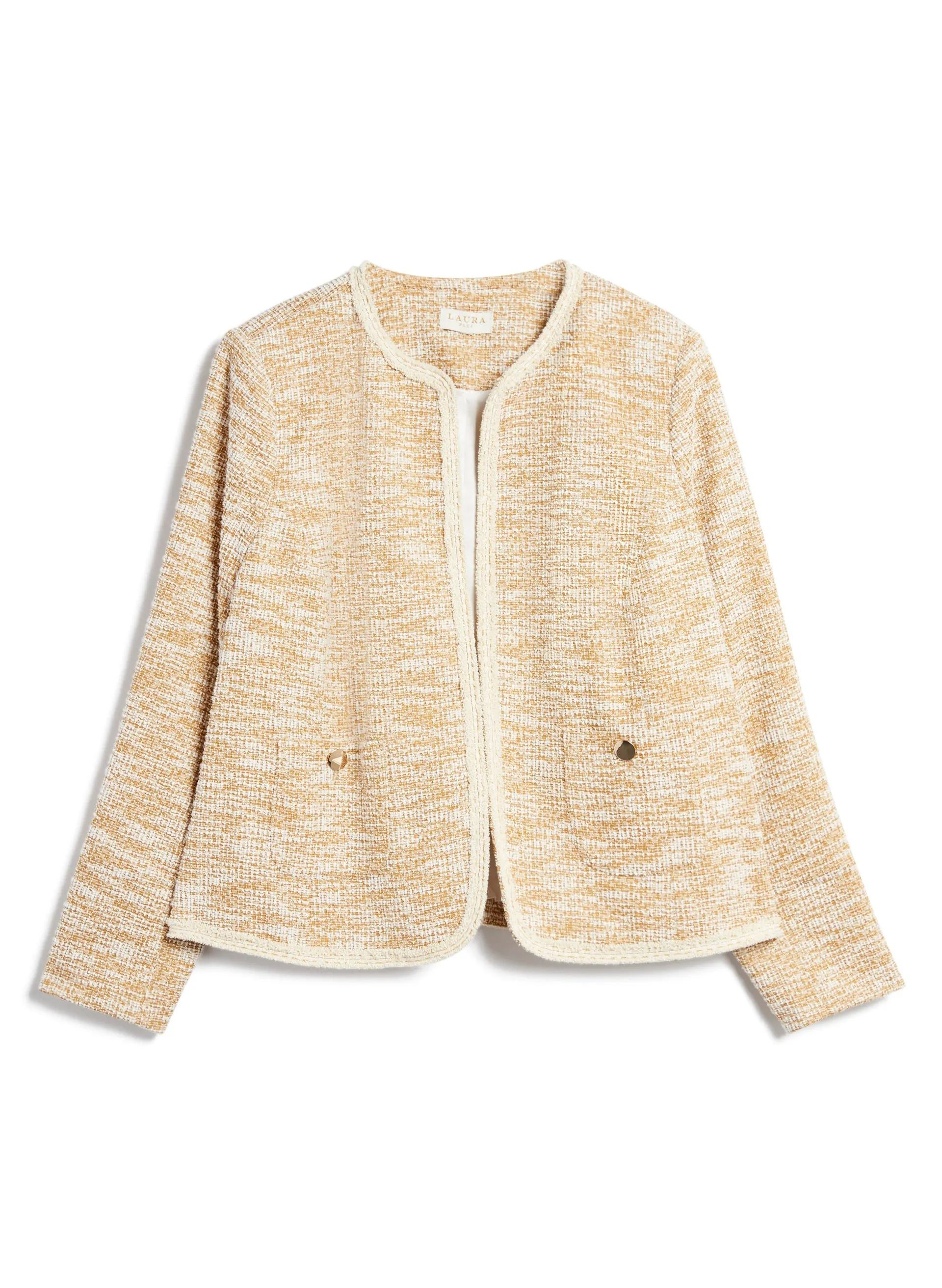 Collarless Bouclé Jacket sold by Laura product image thumbnail 5