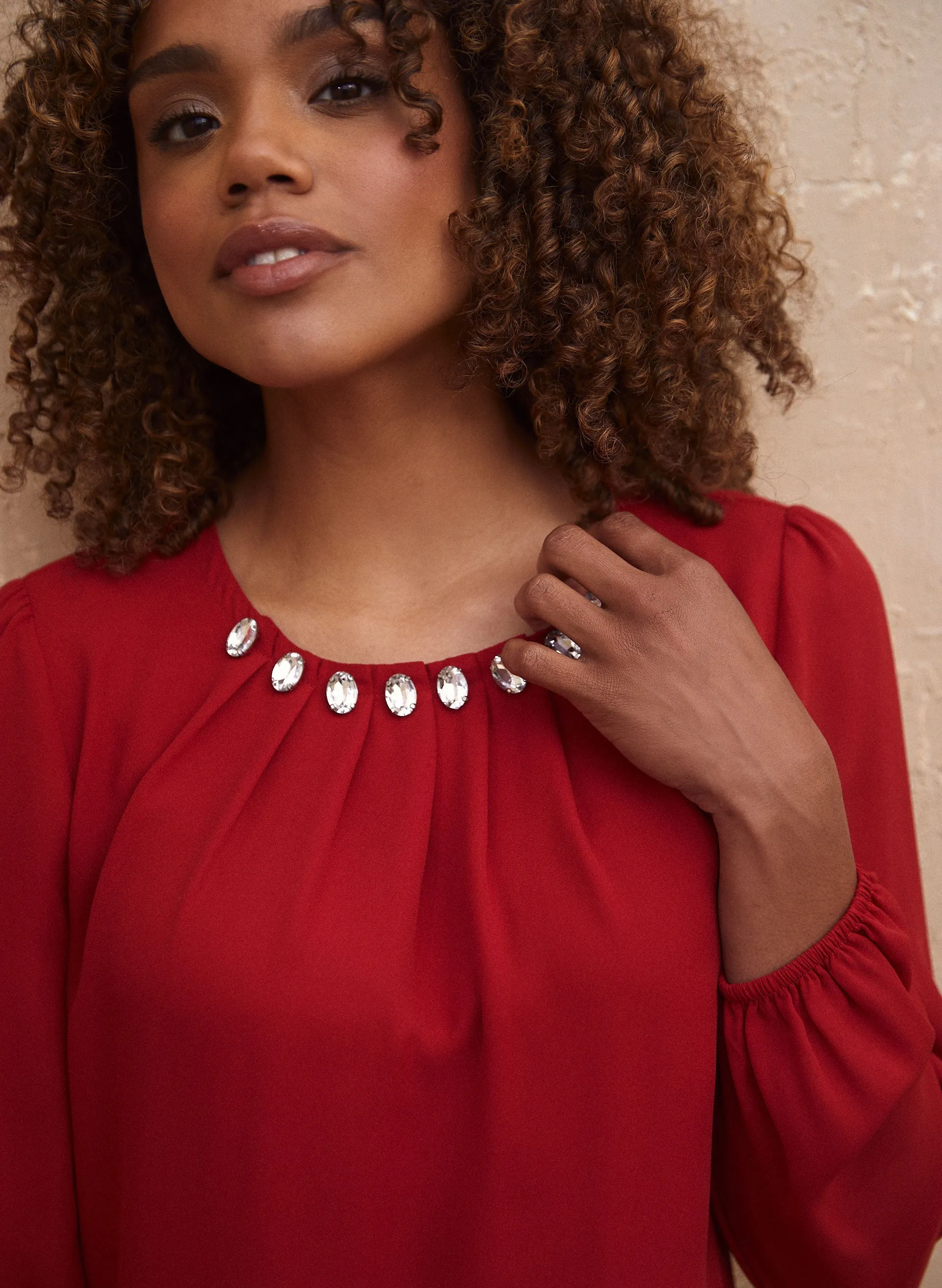 Rhinestone Detail Blouse sold by Laura product image thumbnail 2