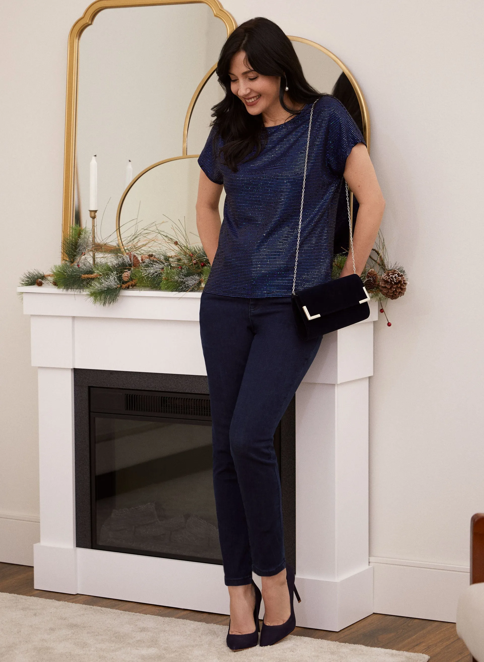 Sequin Drop Shoulder Blouse sold by Laura product image thumbnail 4