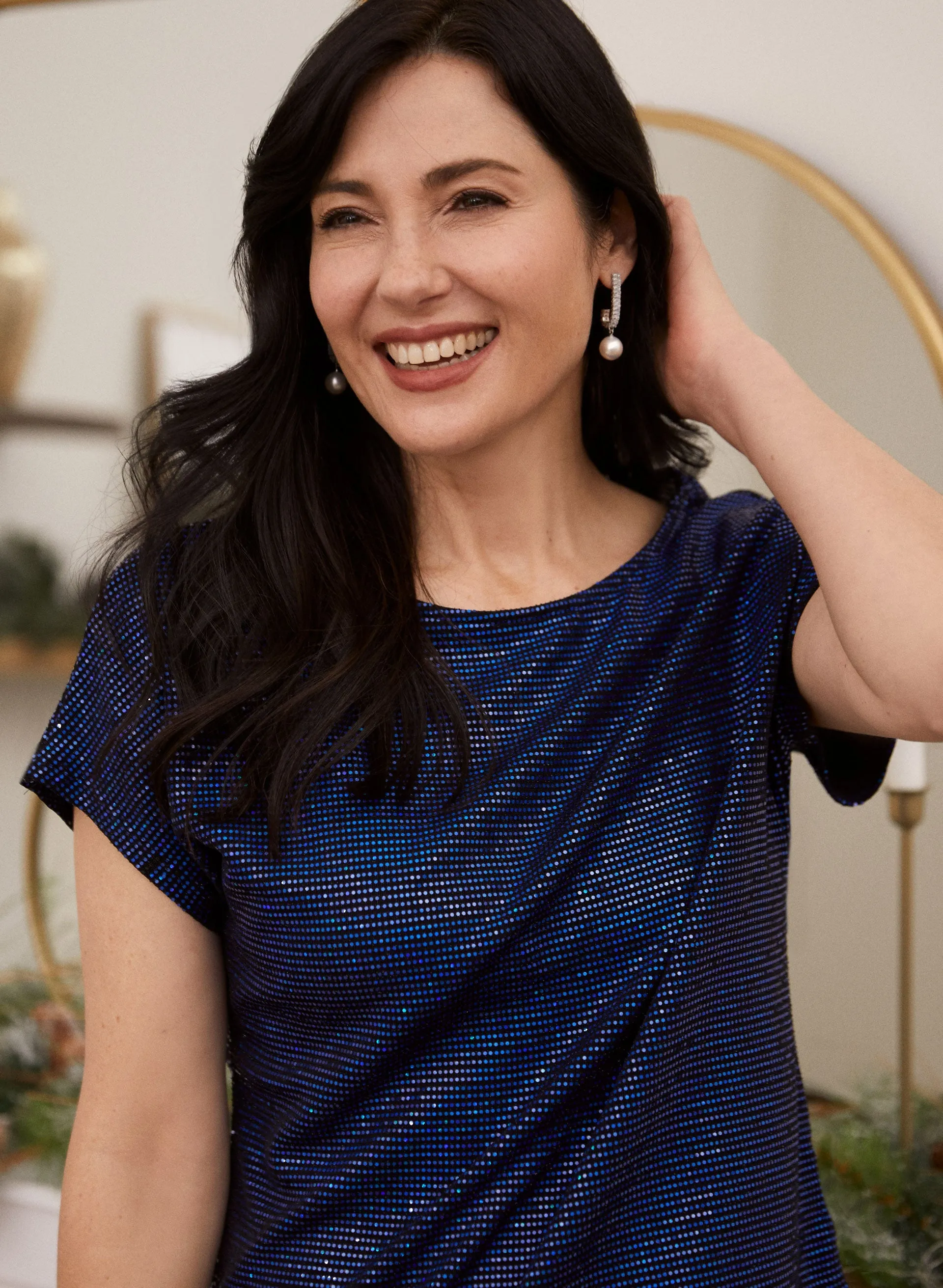 Sequin Drop Shoulder Blouse sold by Laura product image thumbnail 2