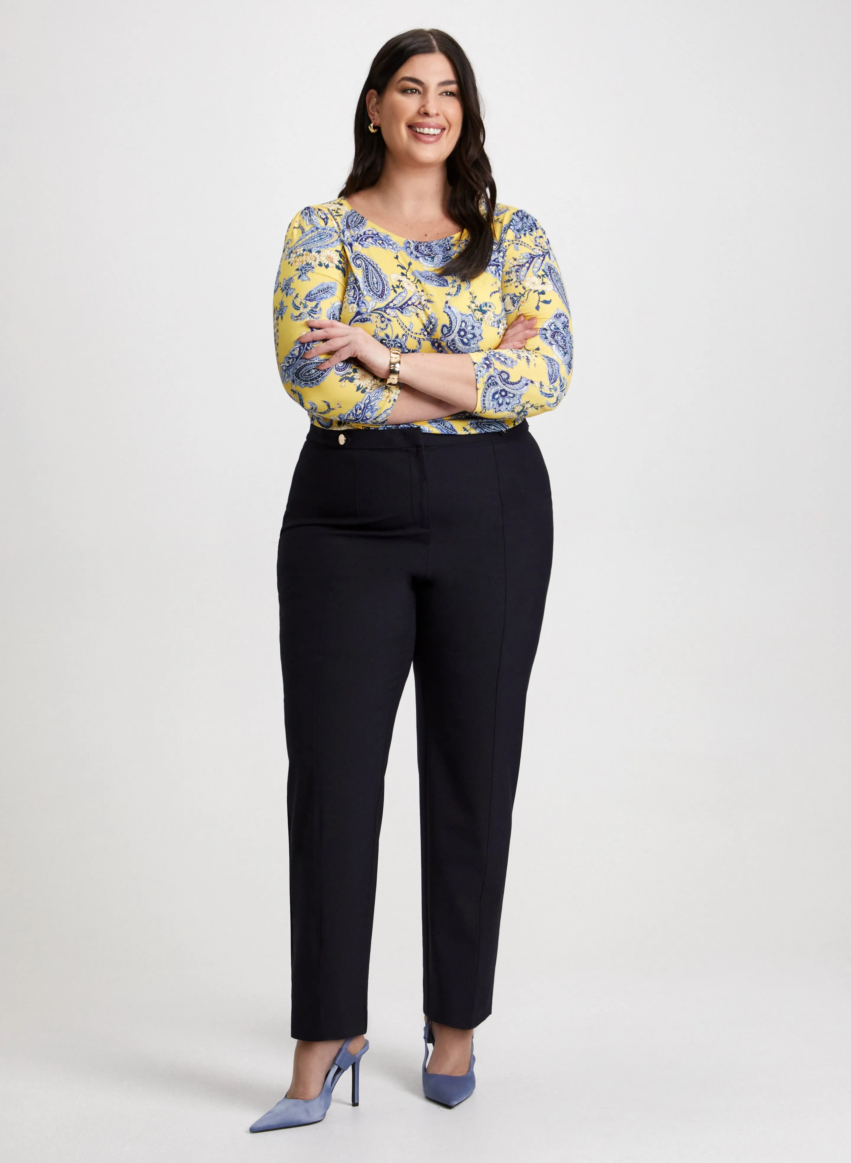 Paisley Print Tee & Signature Fit Pants sold by Laura