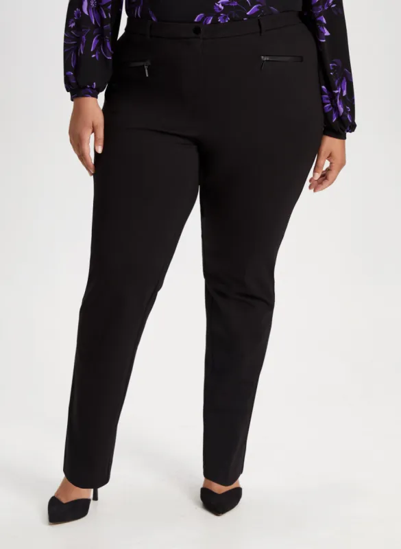 Mia Zip Detail Pants - Regular sold by Laura
