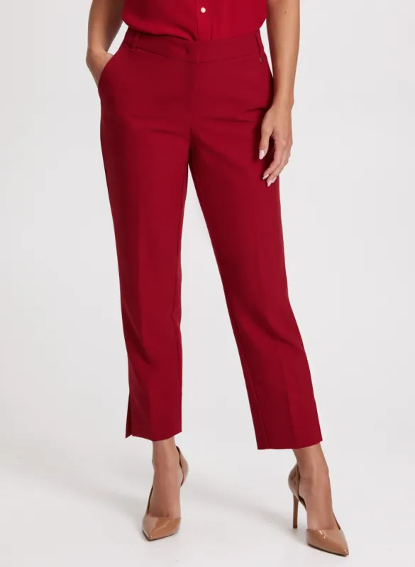 Emma Slit Hem Slim-Leg Pants – Short sold by Laura