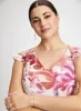 Ruffled Chiffon Floral Dress sold by Laura