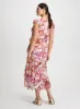 Ruffled Chiffon Floral Dress sold by Laura