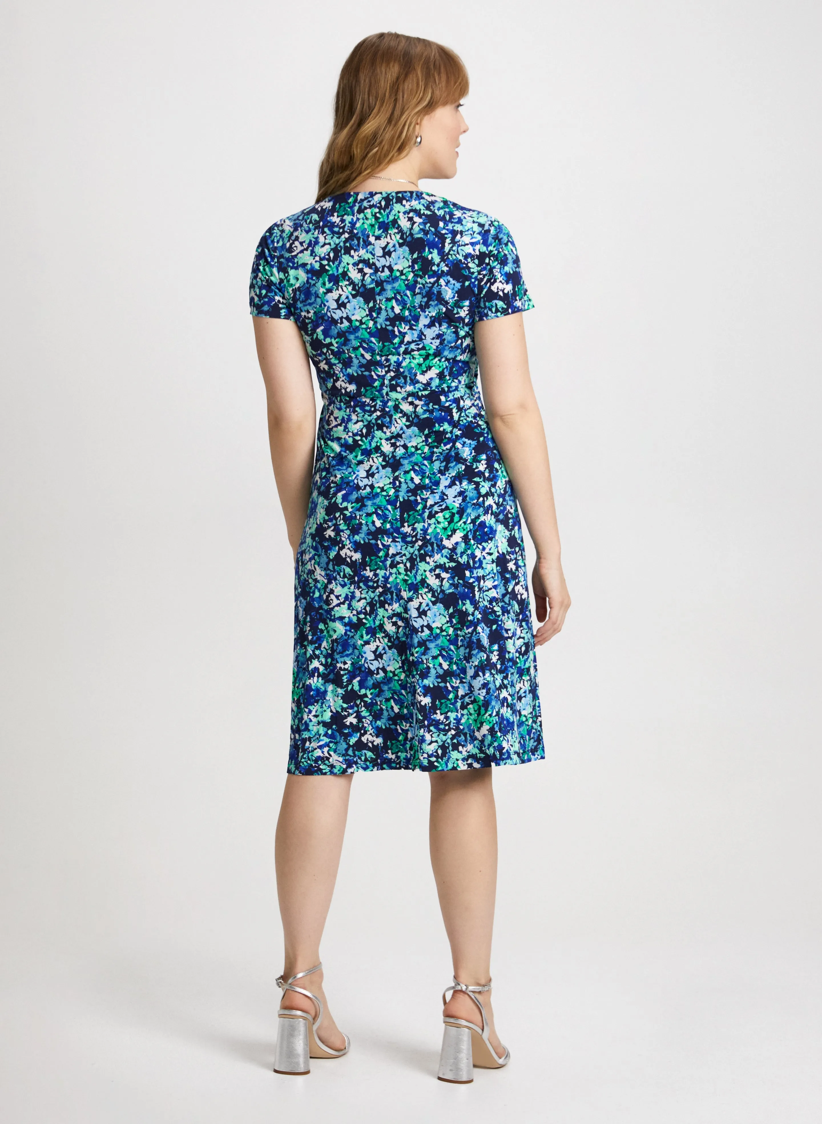 Ruched Details Floral Dress sold by Laura product image thumbnail 2