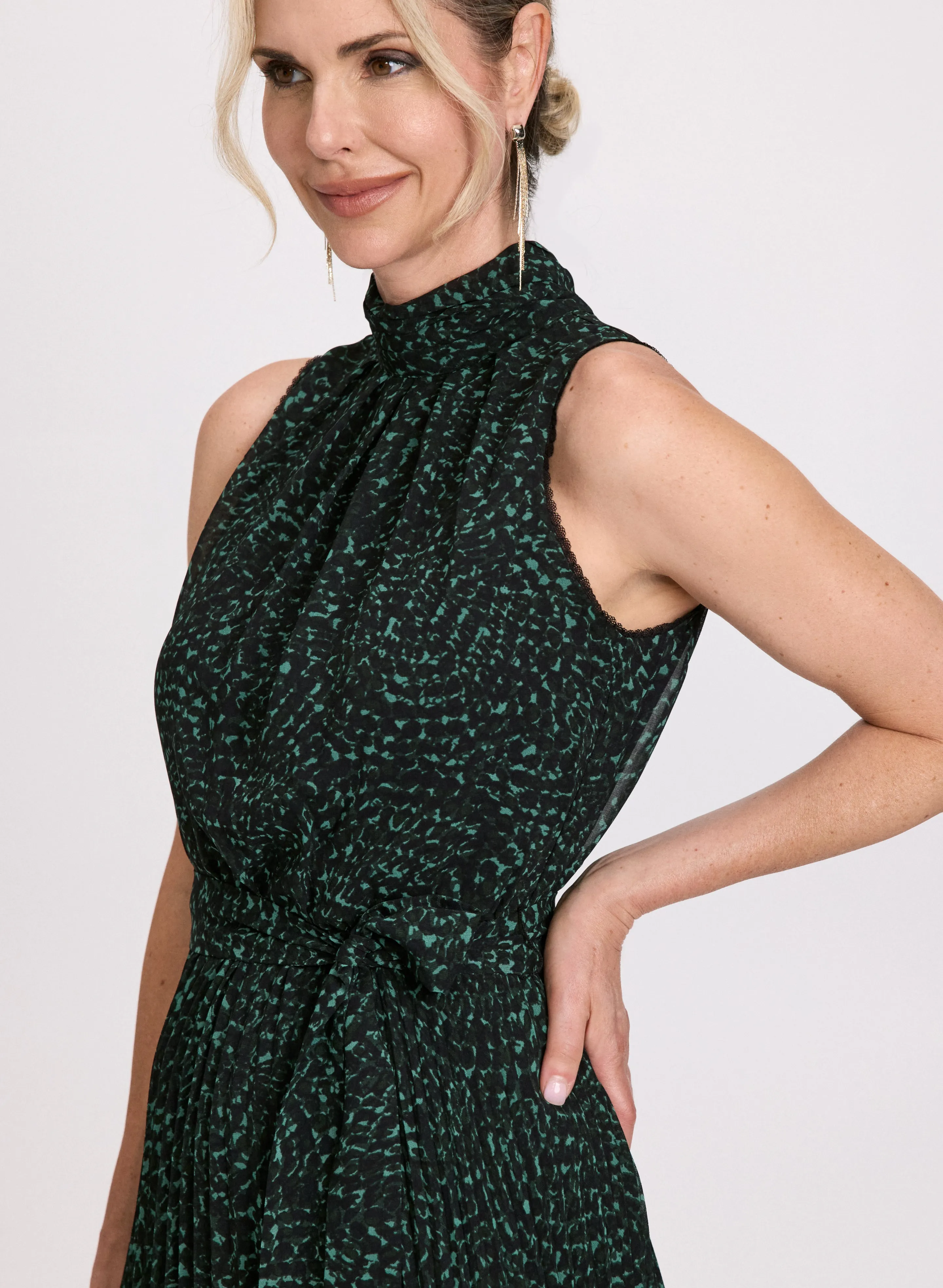 Geometric Print Midi Chiffon Dress sold by Laura product image thumbnail 5