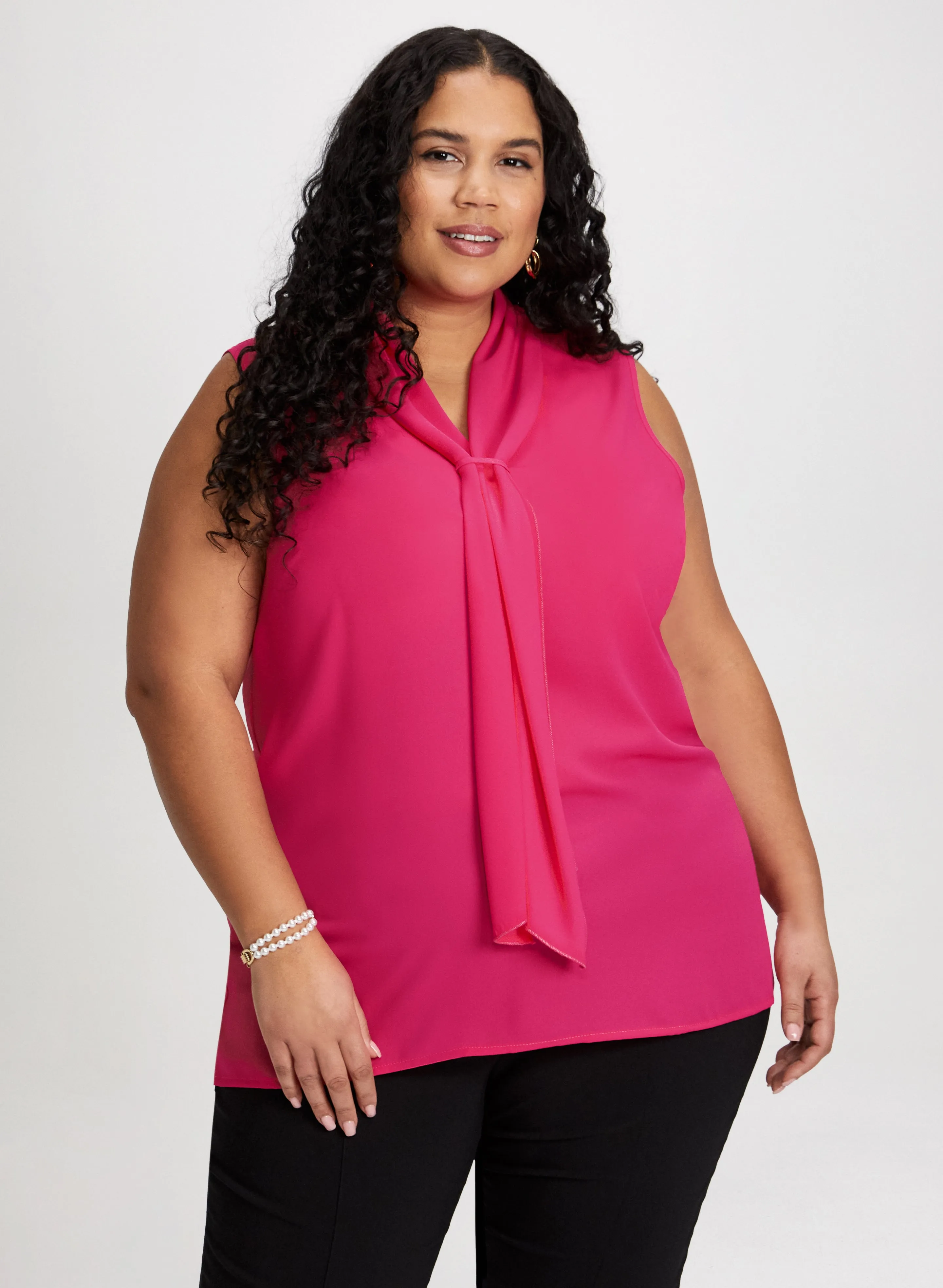 Tie-Neck Sleeveless Blouse sold by Laura product image thumbnail 2